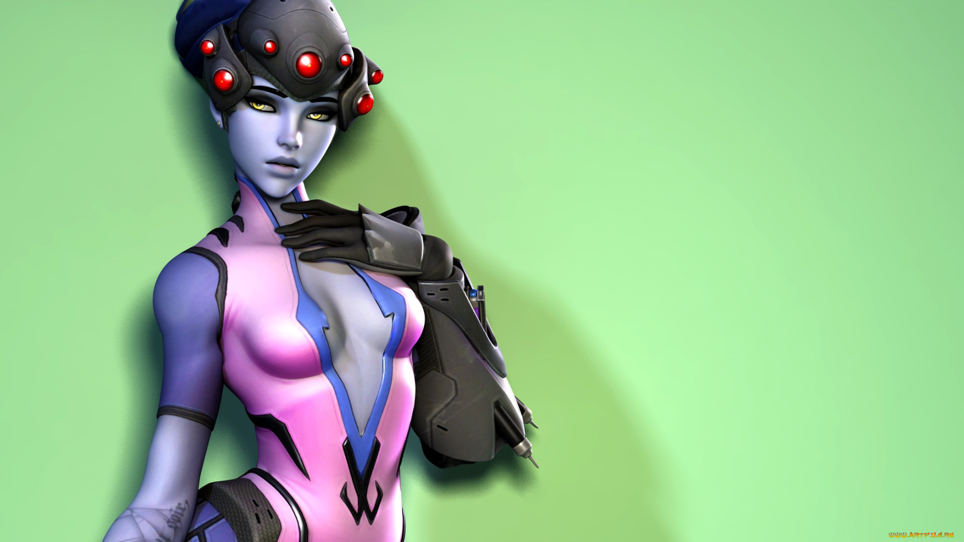 3д, графика, существа, , creatures, фон, взгляд, девушка