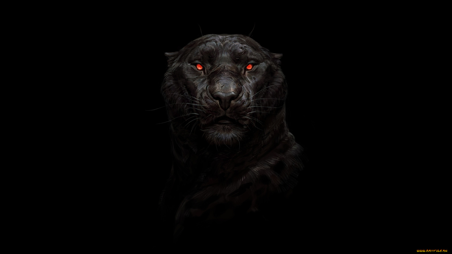 3д, графика, животные, , animals, хищники, красные, глаза, большие, кошки, произведения, искусства