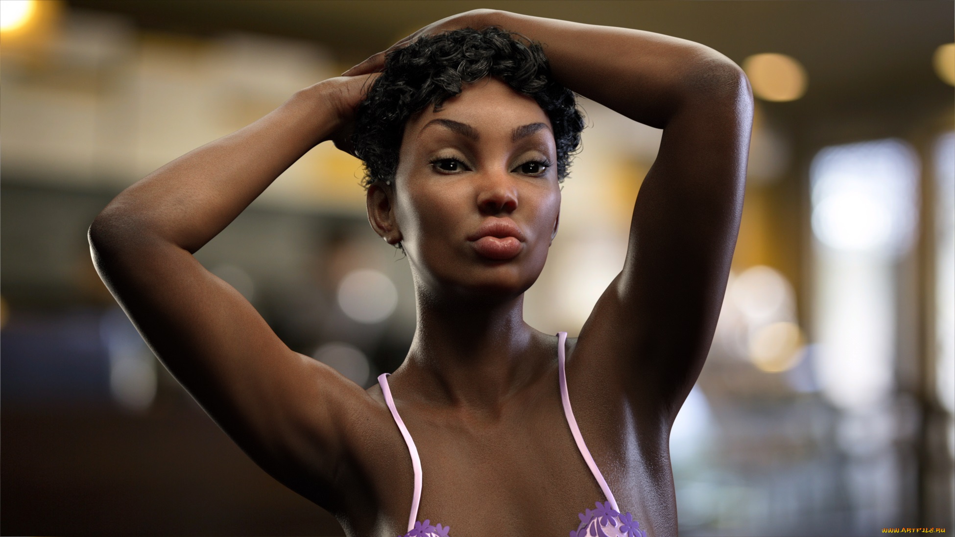 3д, графика, портрет, , portraits, фон, взгляд, девушка