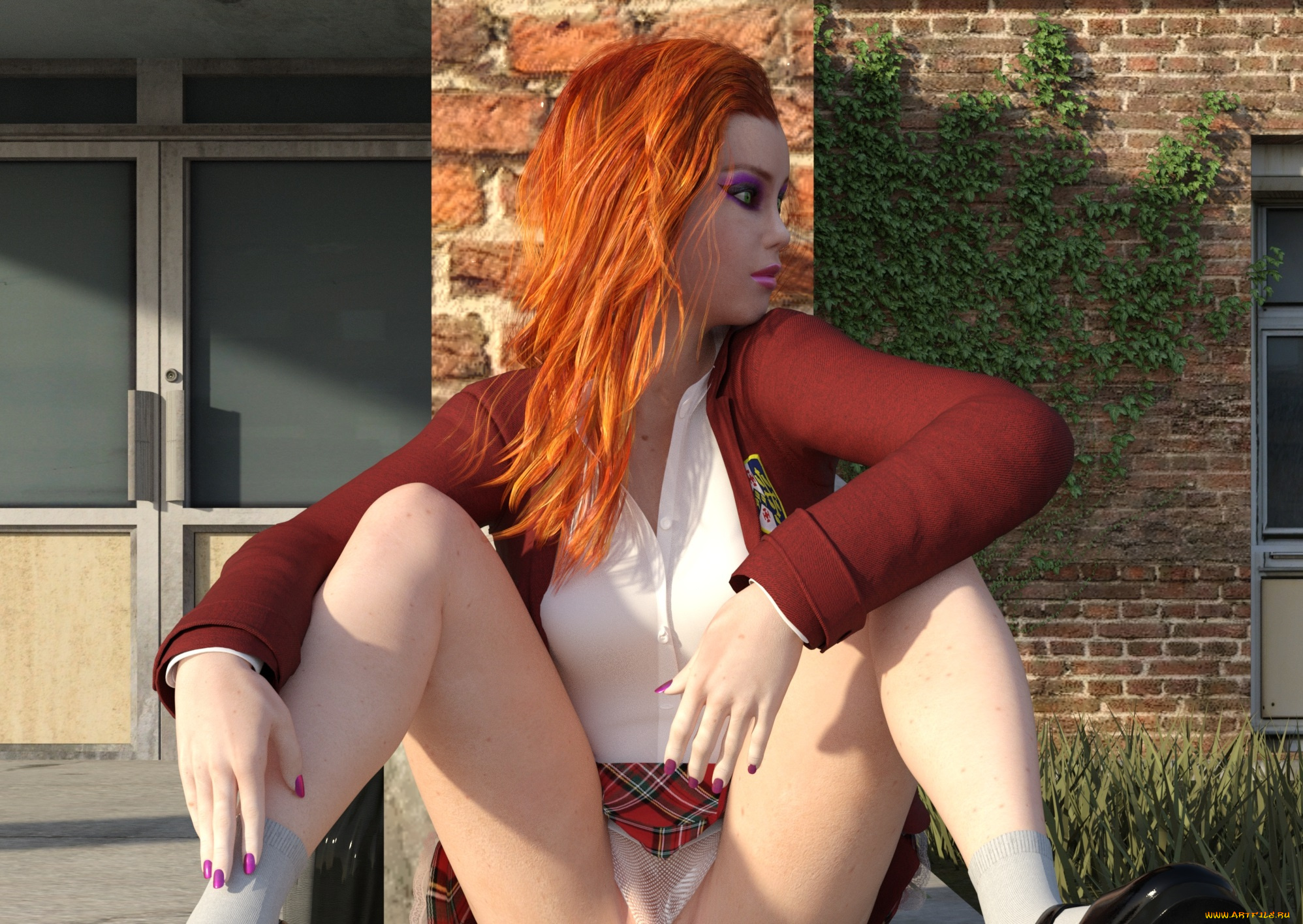 3д, графика, люди, , people, фон, взгляд, девушка