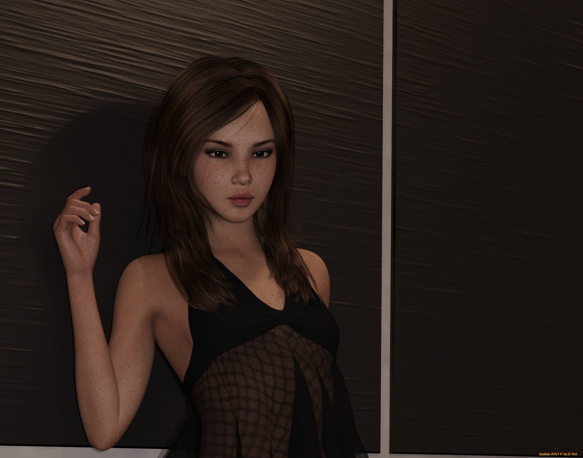 3д, графика, люди, , people, девушка, взгляд, фон