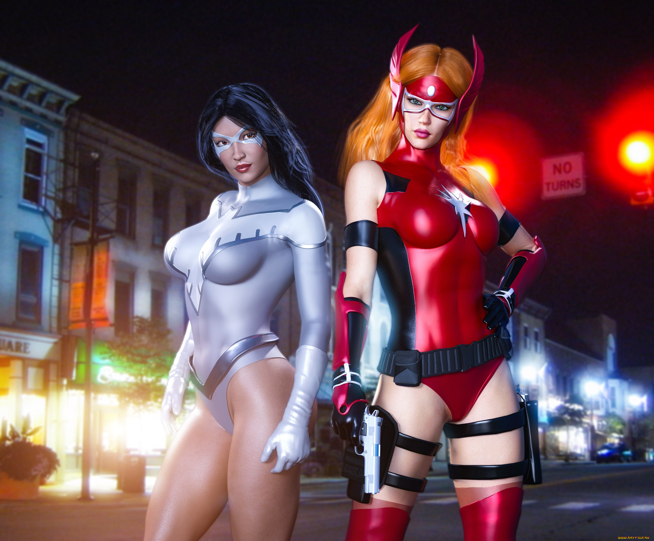 3д, графика, фантазия, , fantasy, взгляд, фон, девушки