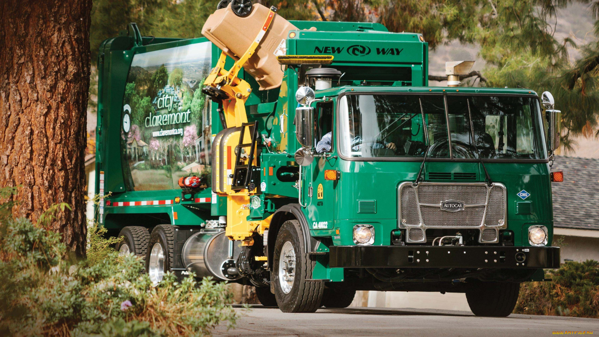 автомобили, мусоровозы, autocar