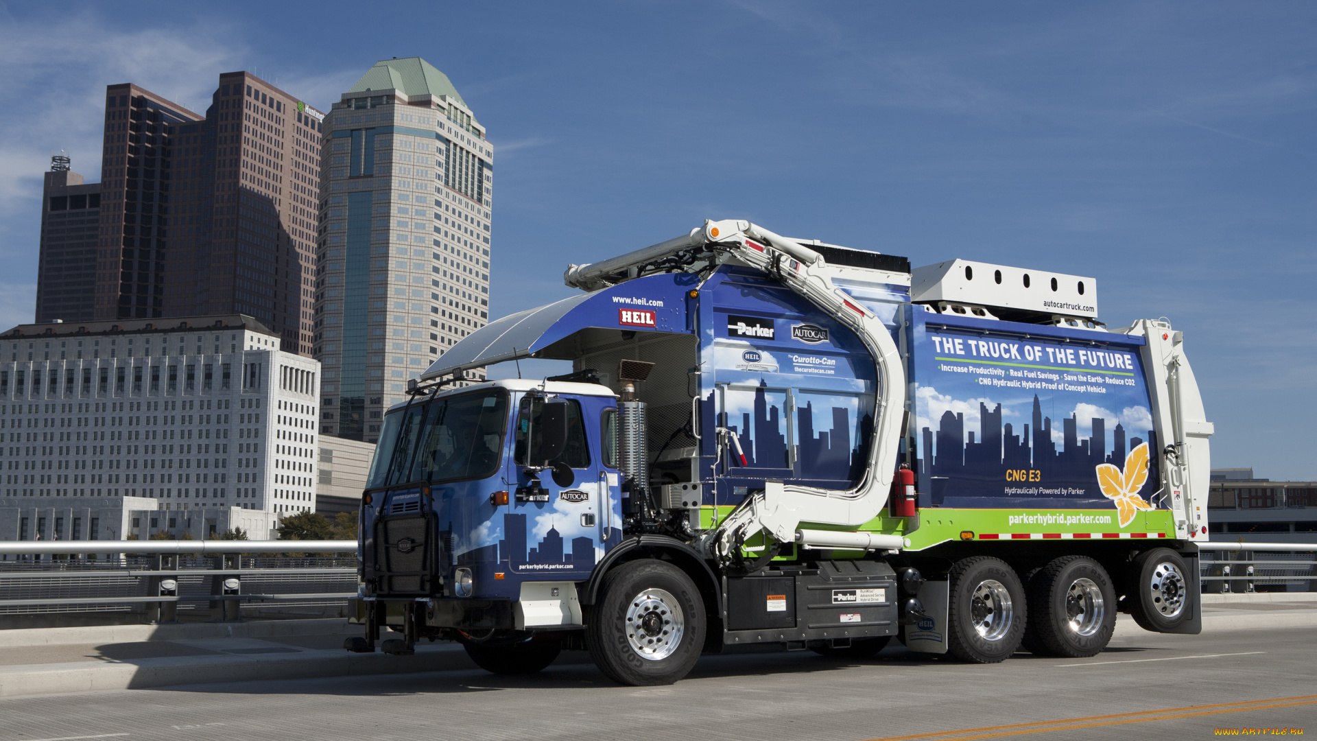 автомобили, мусоровозы, autocar