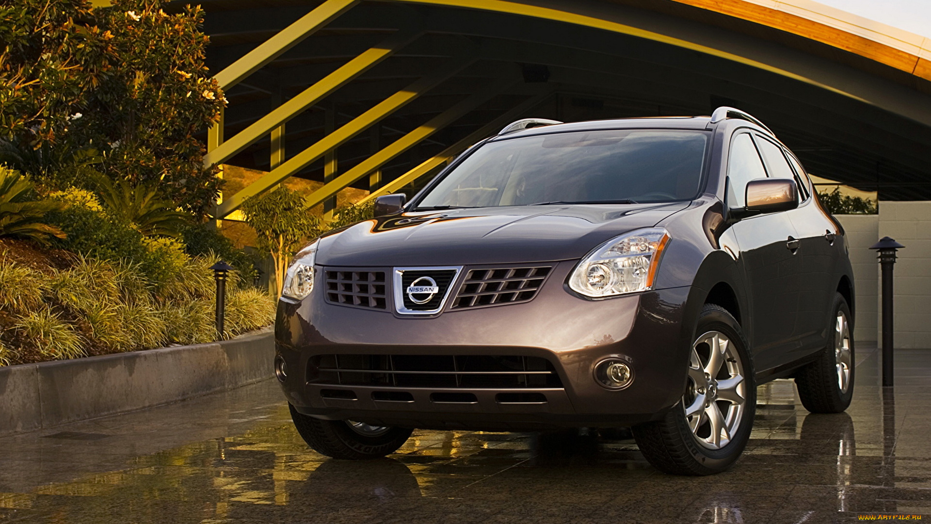 автомобили, nissan, datsun, ниссан, темный, здание