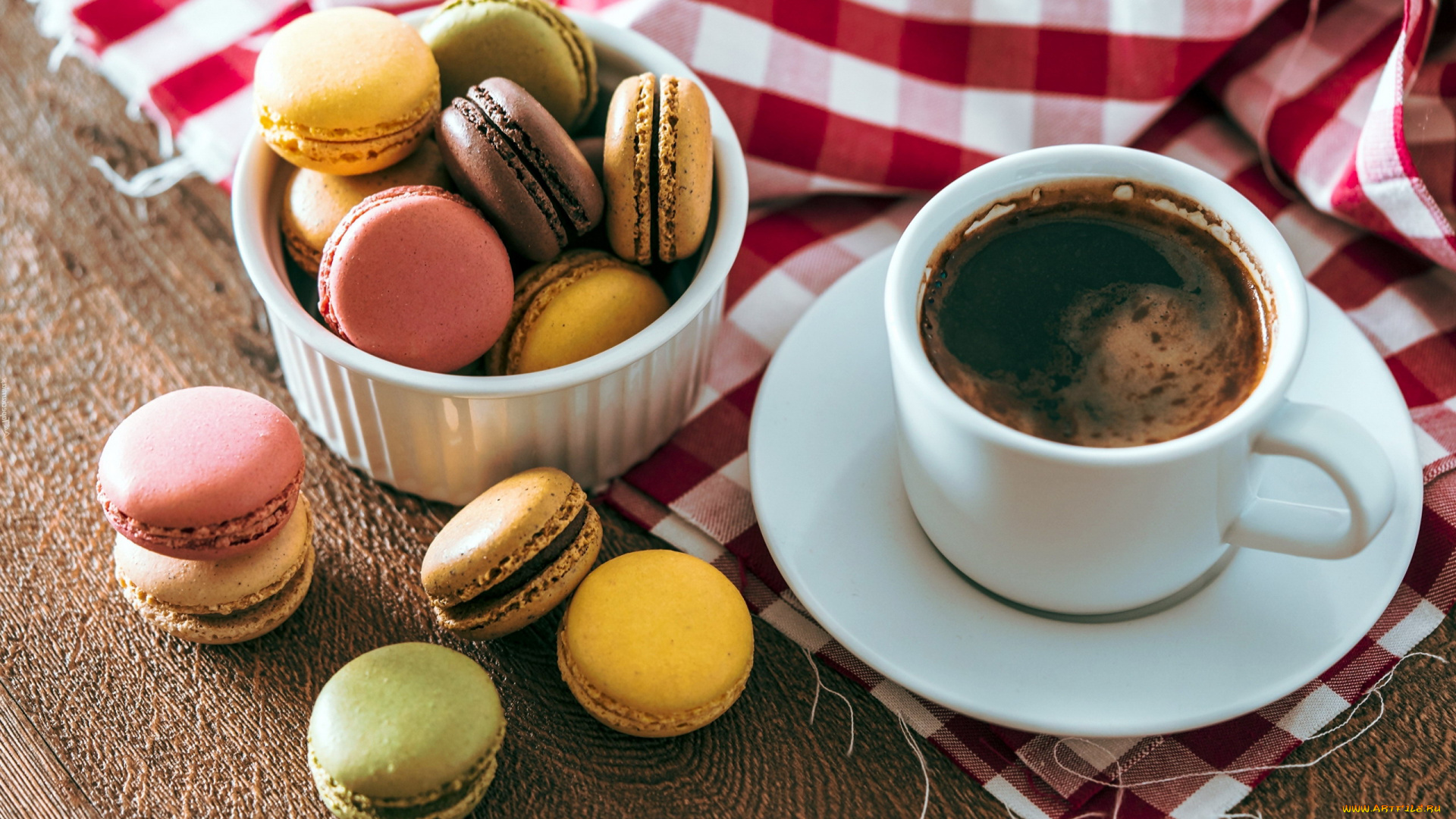 еда, макаруны, печенье, лакомство