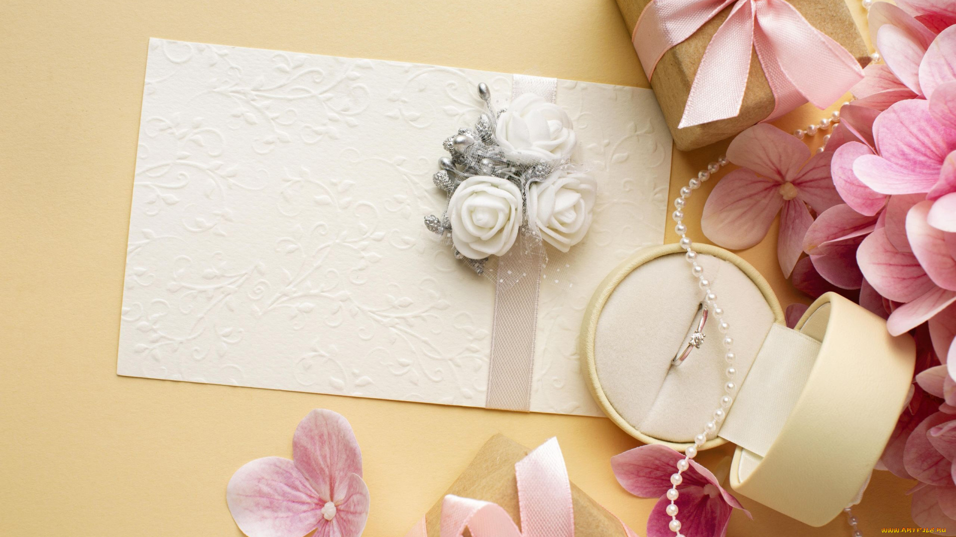 праздничные, подарки, и, коробочки, украшение, подарок, лента, бант