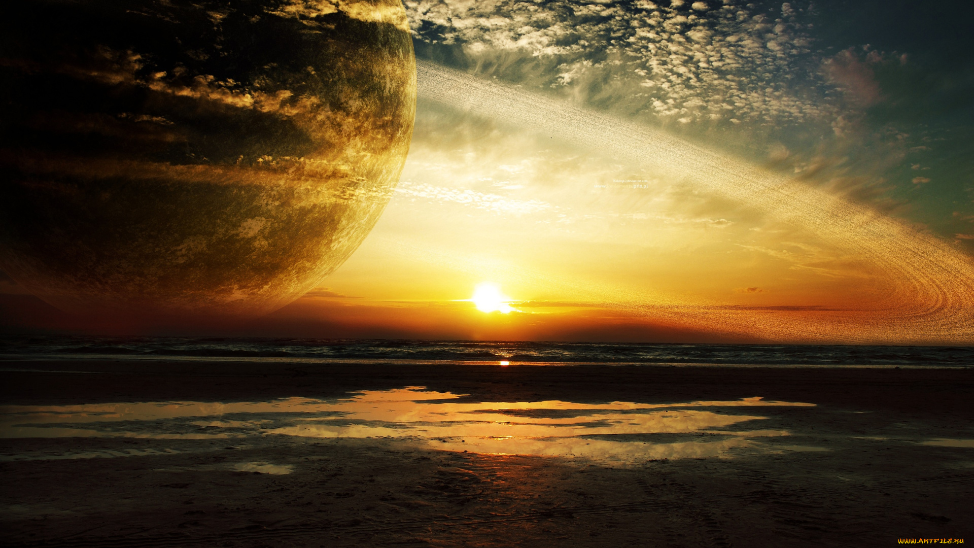 разное, компьютерный, дизайн, сатурн