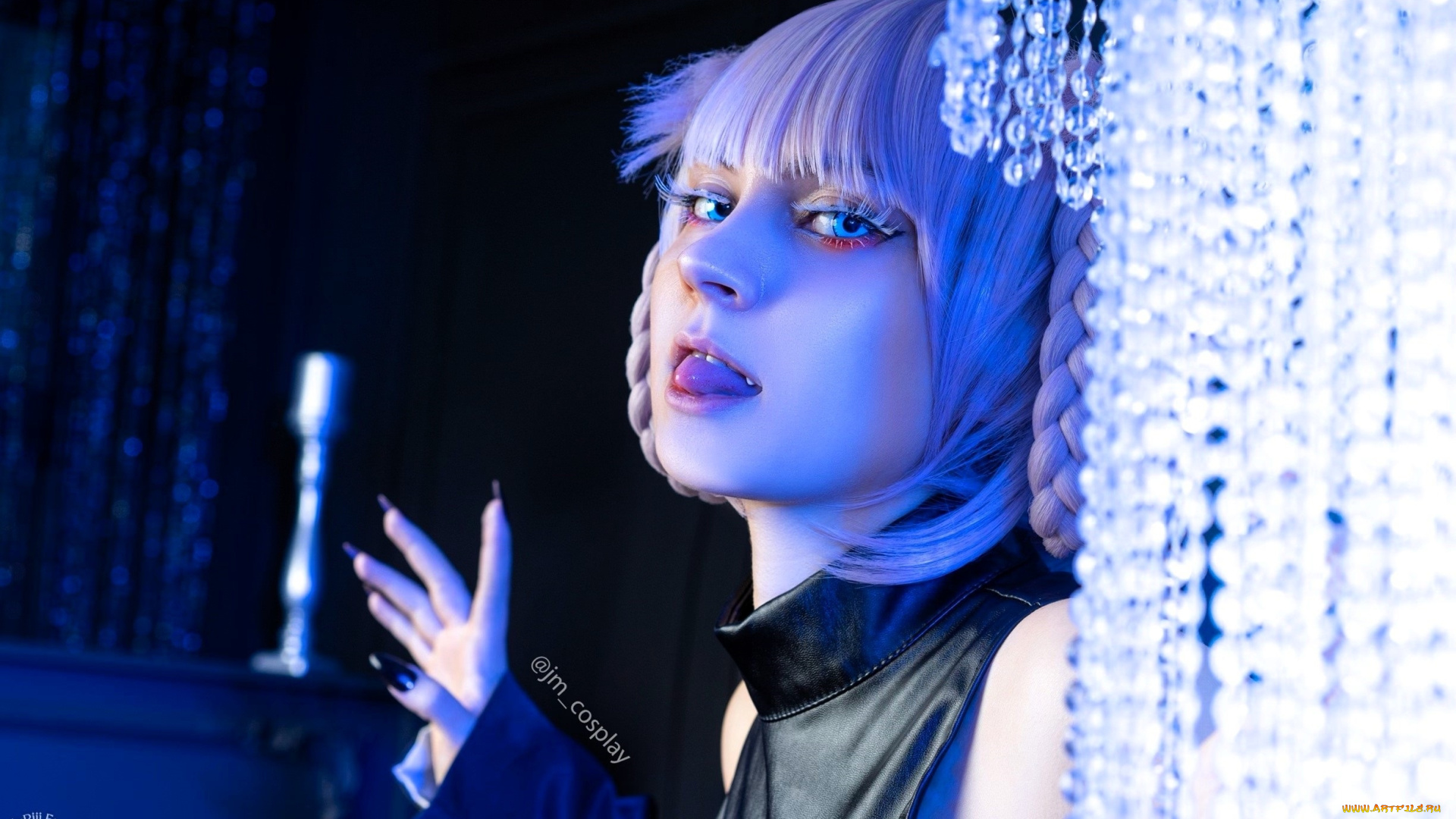 девушки, -, креатив, , косплей, костюм, образ, лицо