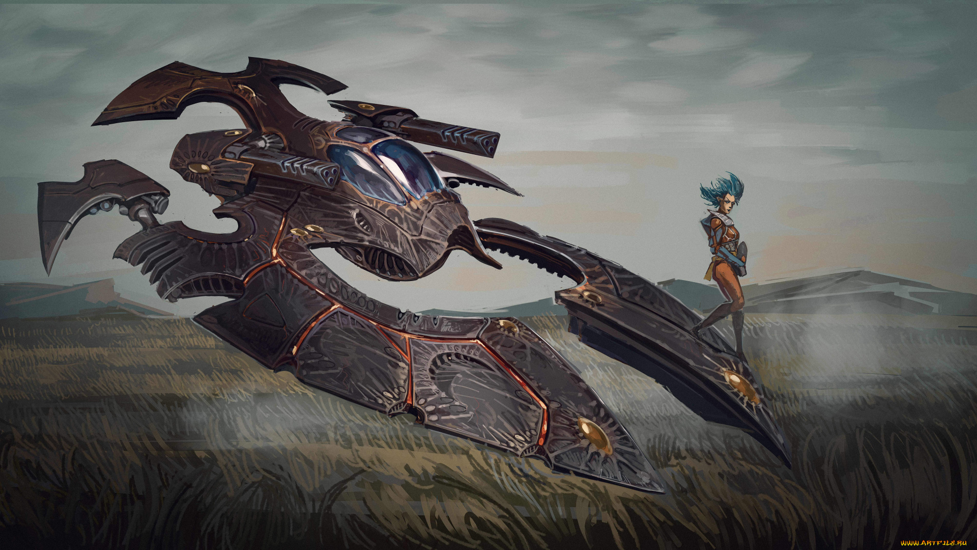 фэнтези, космические, корабли, , звездолеты, , станции, девушка, фантастика