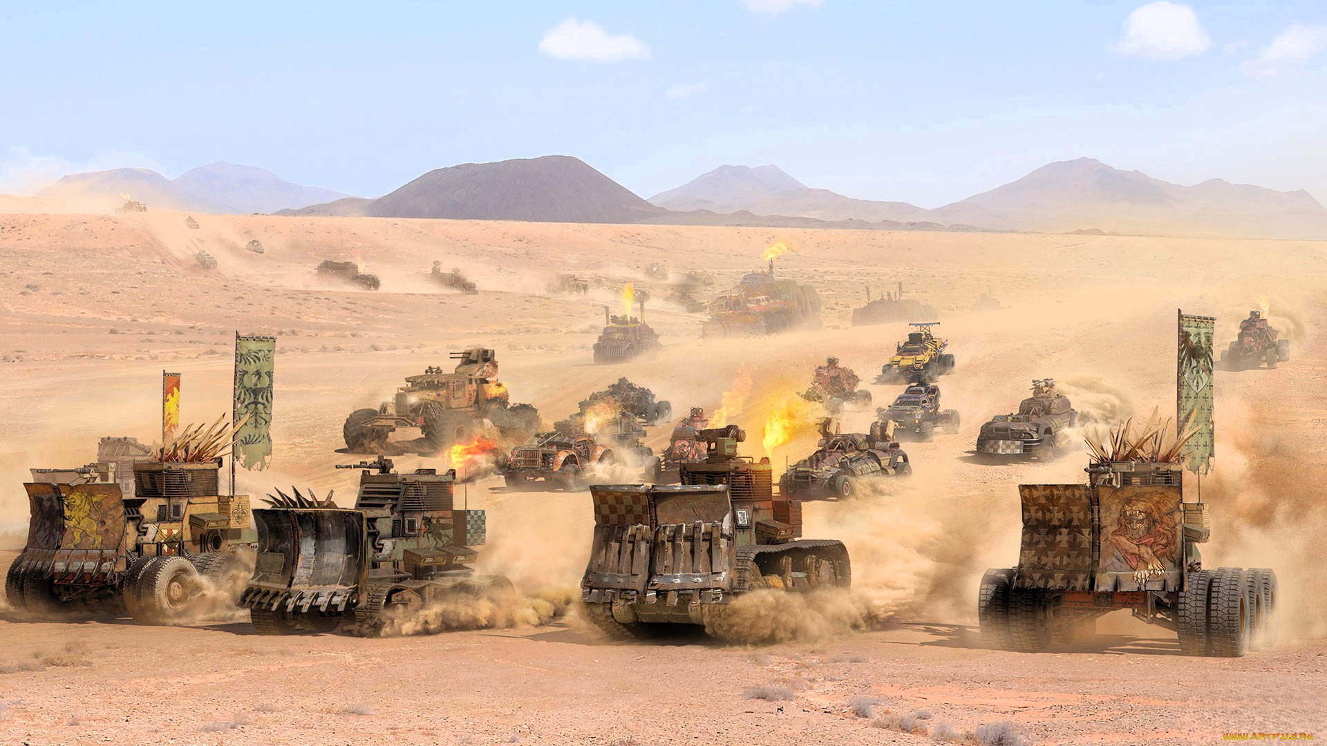 видео, игры, crossout, техника, машины, пустыня, горы