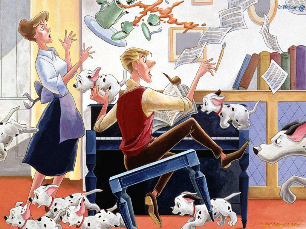 мультфильмы, 101, dalmatians