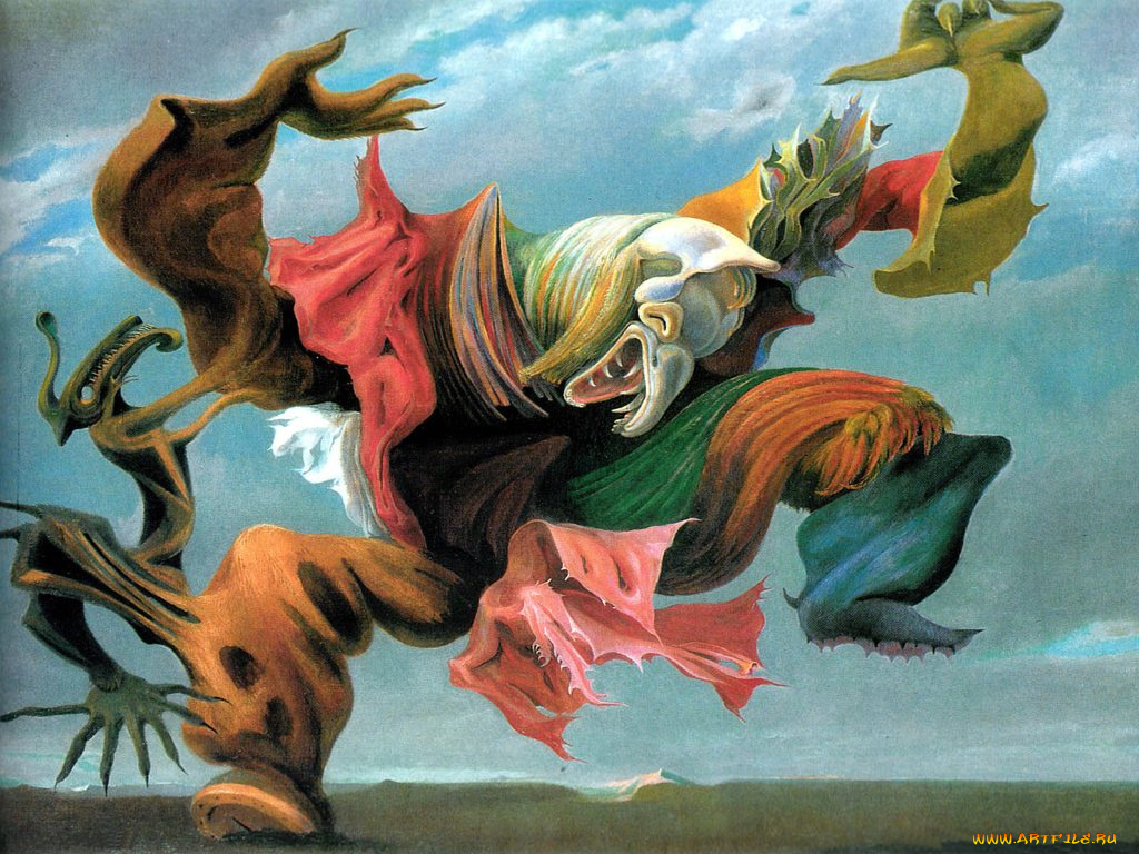 the, fireside, angel, рисованные, max, ernst