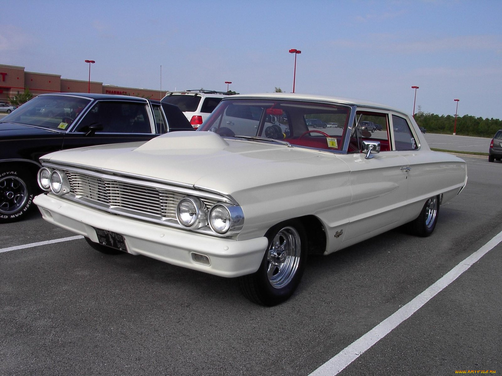 1964, ford, galaxie, 500, hot, rod, classic, автомобили