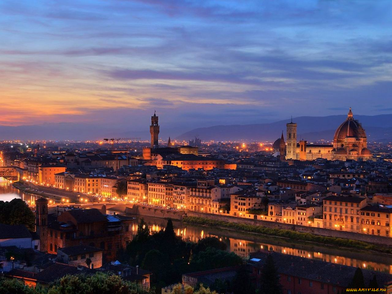города, флоренция, италия