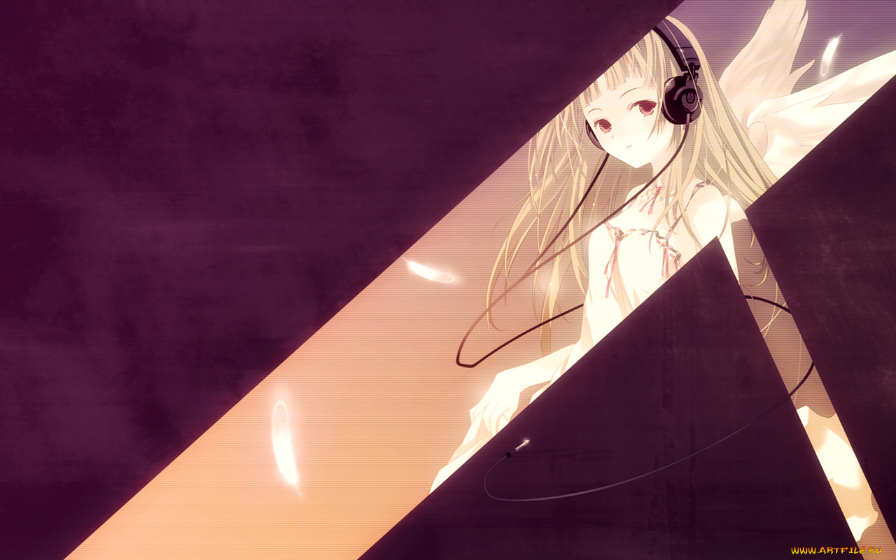 аниме, headphones, instrumental