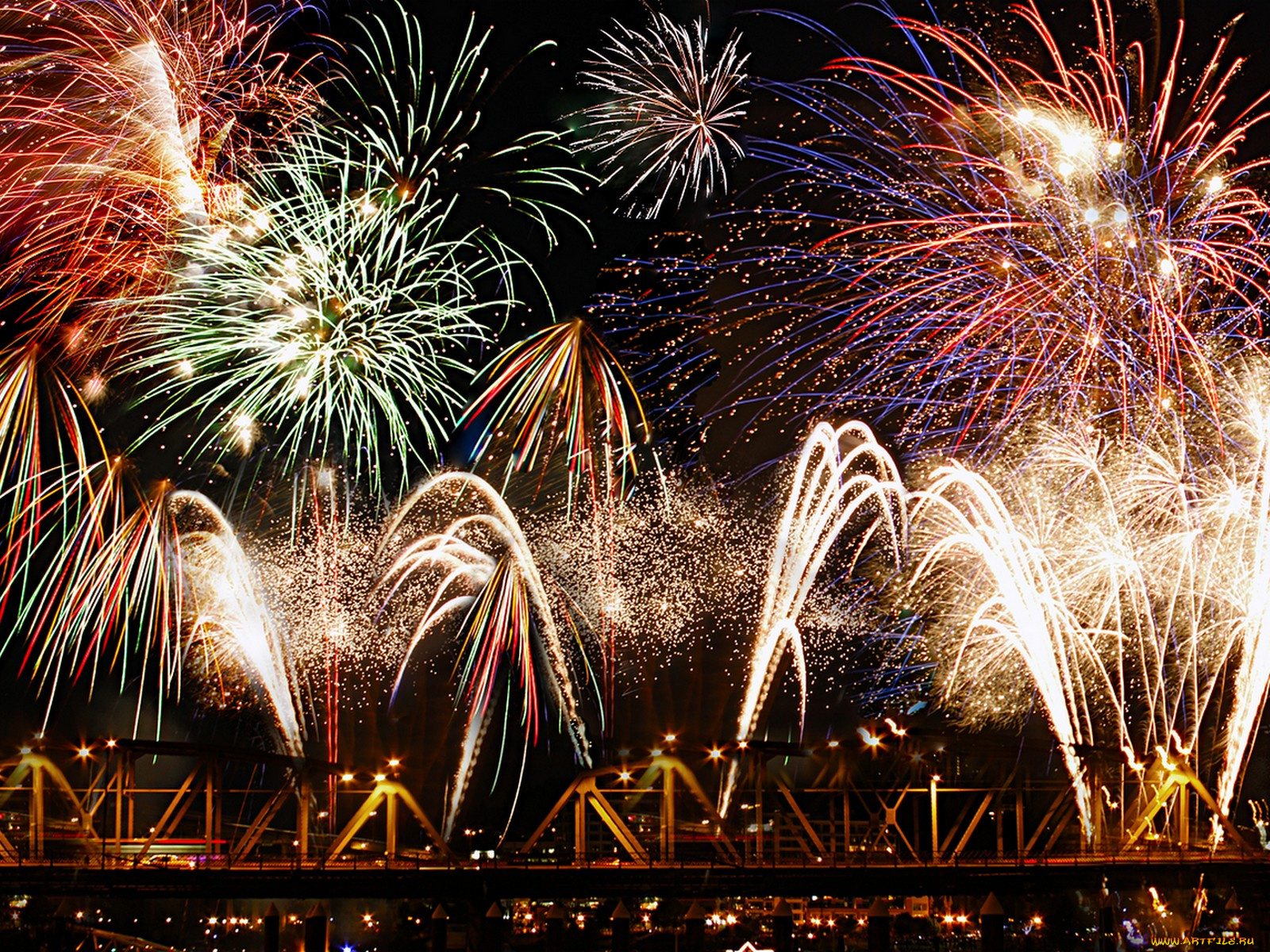 разное, салюты, фейерверки