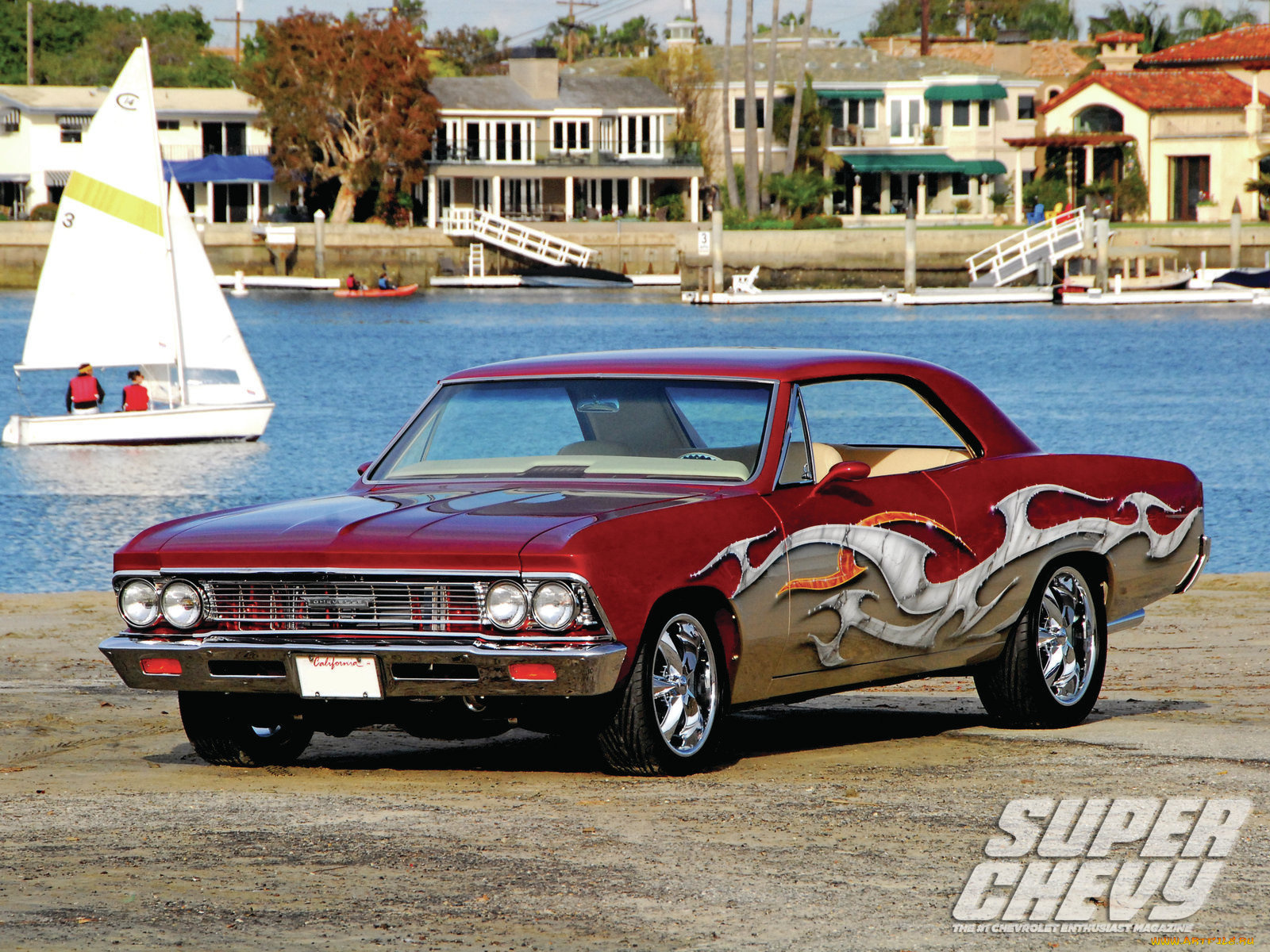 1966, chevrolet, chevelle, автомобили