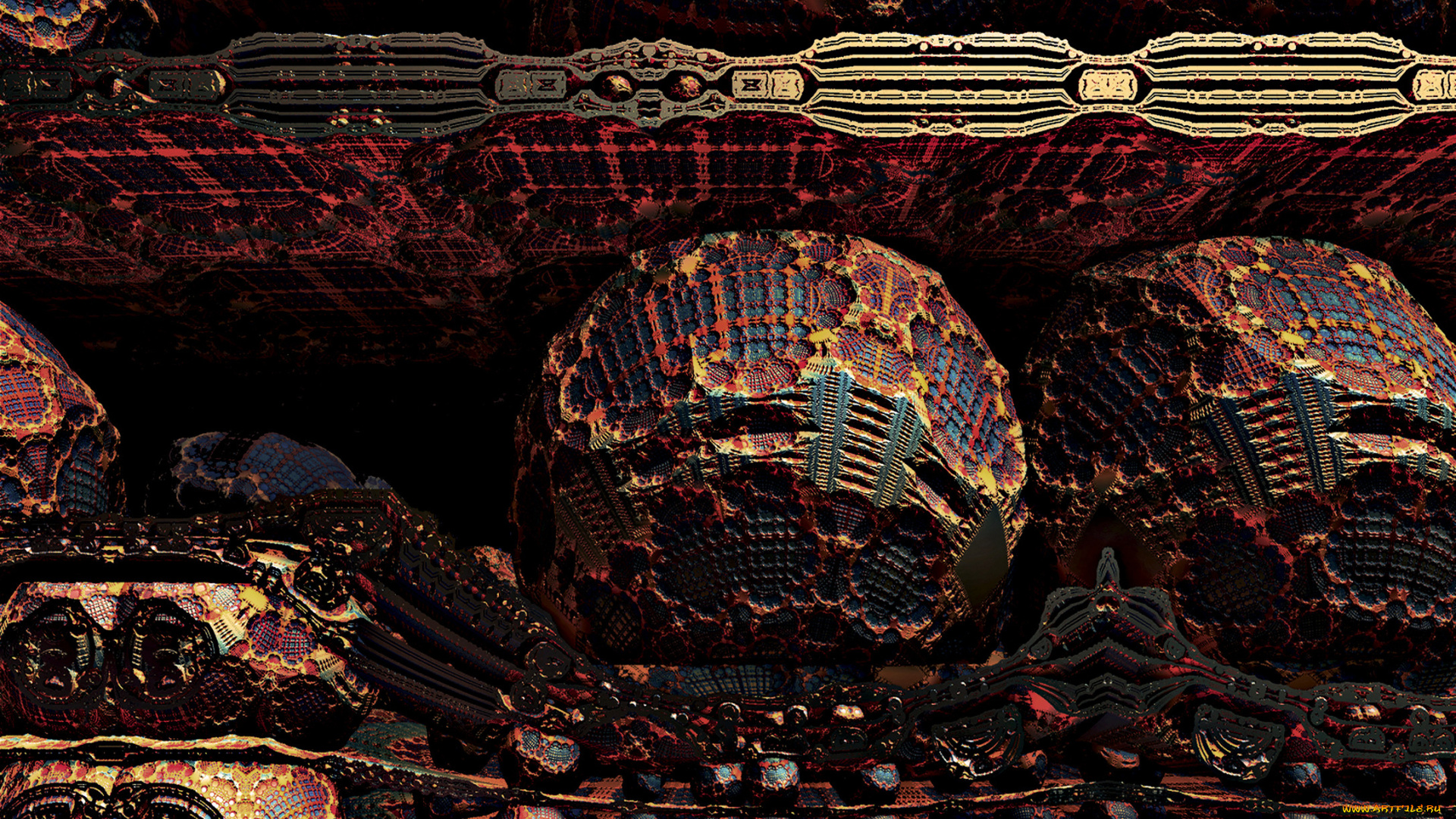 3д, графика, fractal, фракталы, фон, узор, рисунок, тёмный