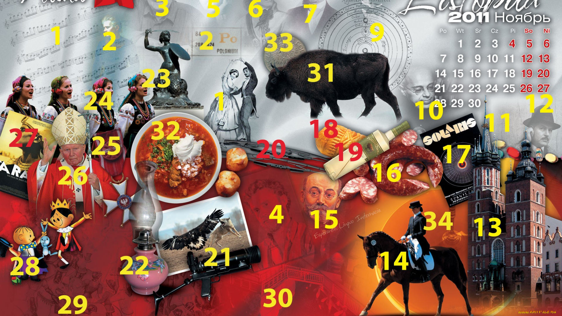 календари, другое, даты, польша