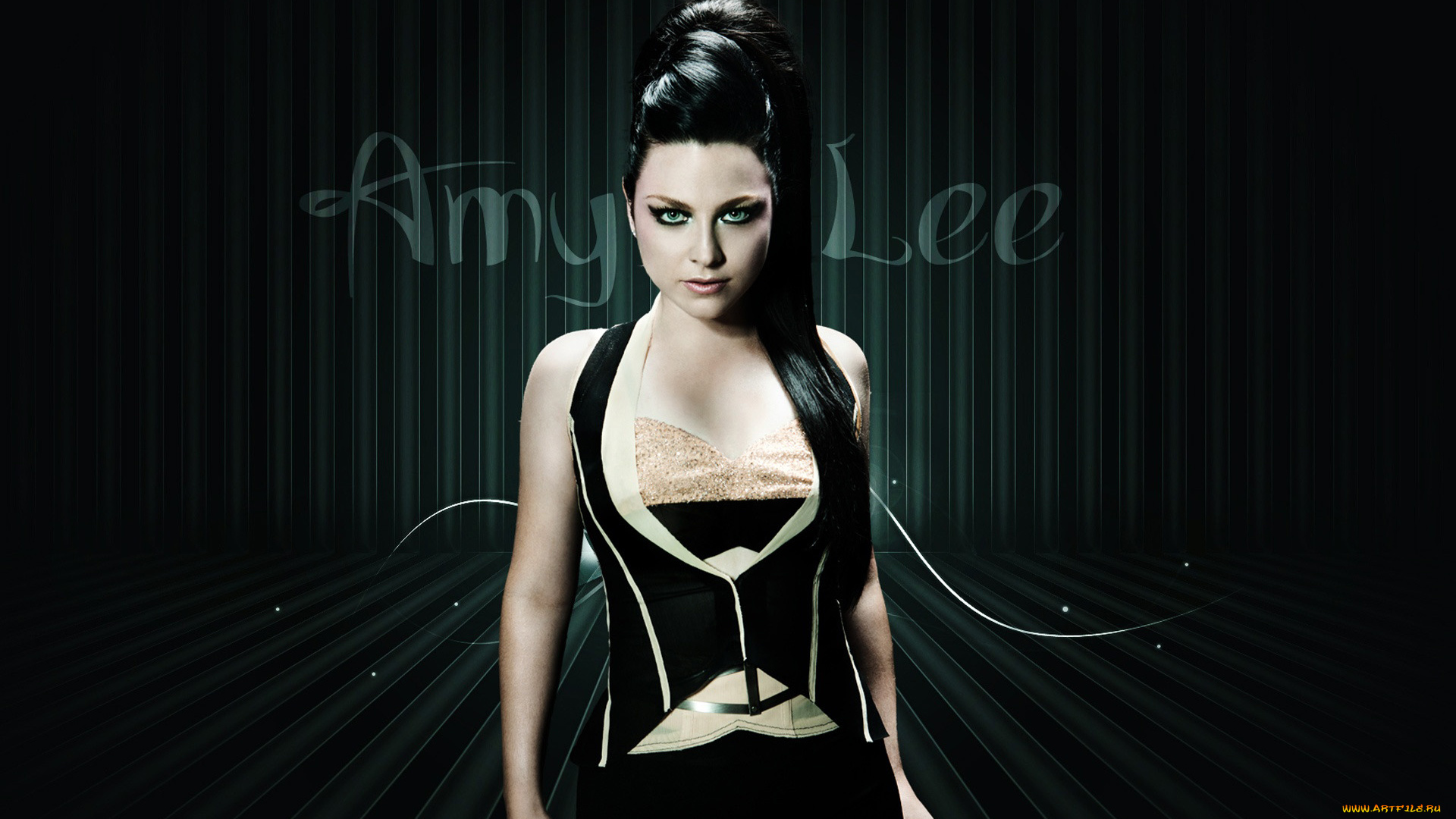 музыка, evanescence, высокая, прическа, amy, lee
