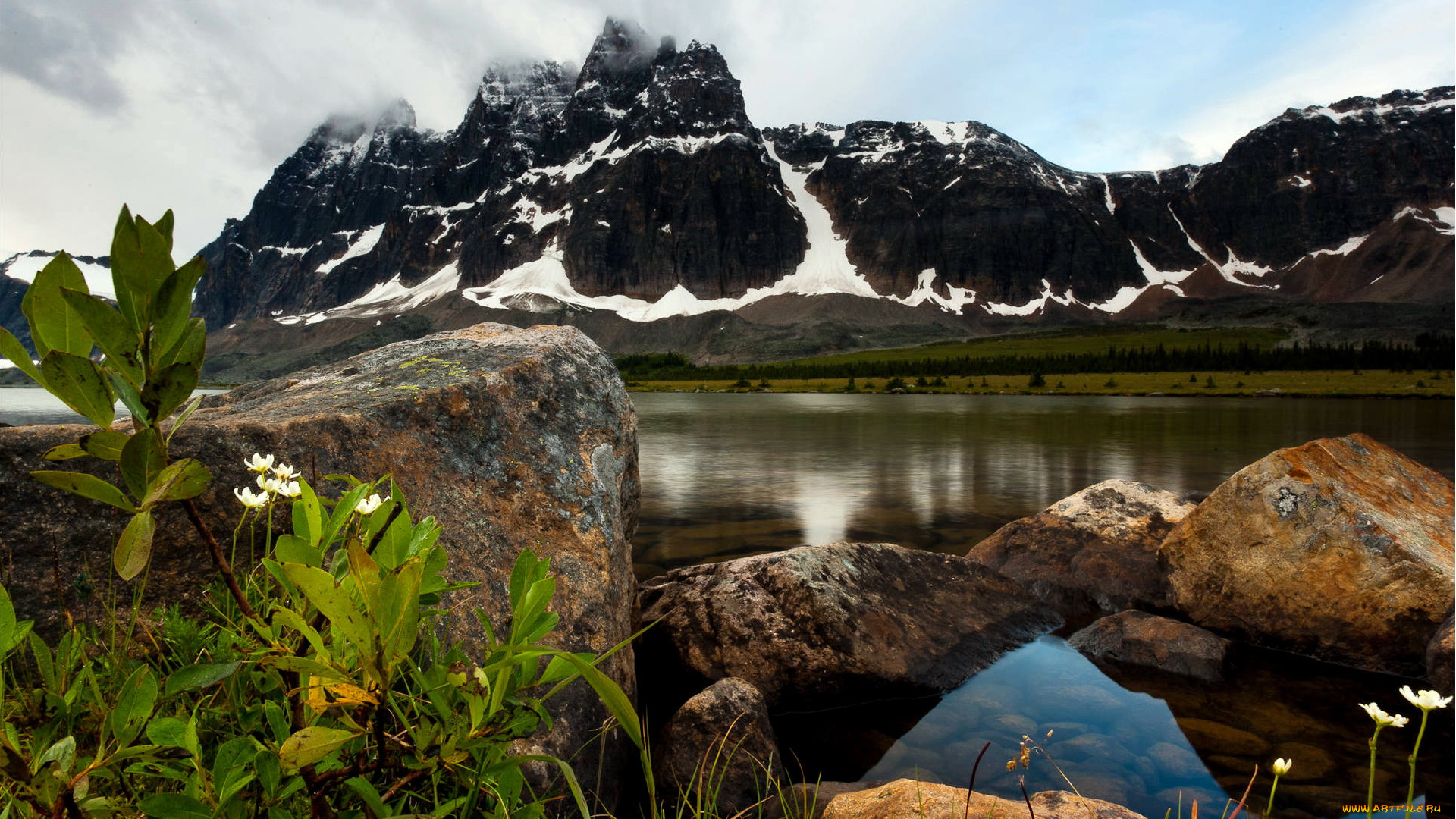 canada, rocky, mountains, природа, горы, река