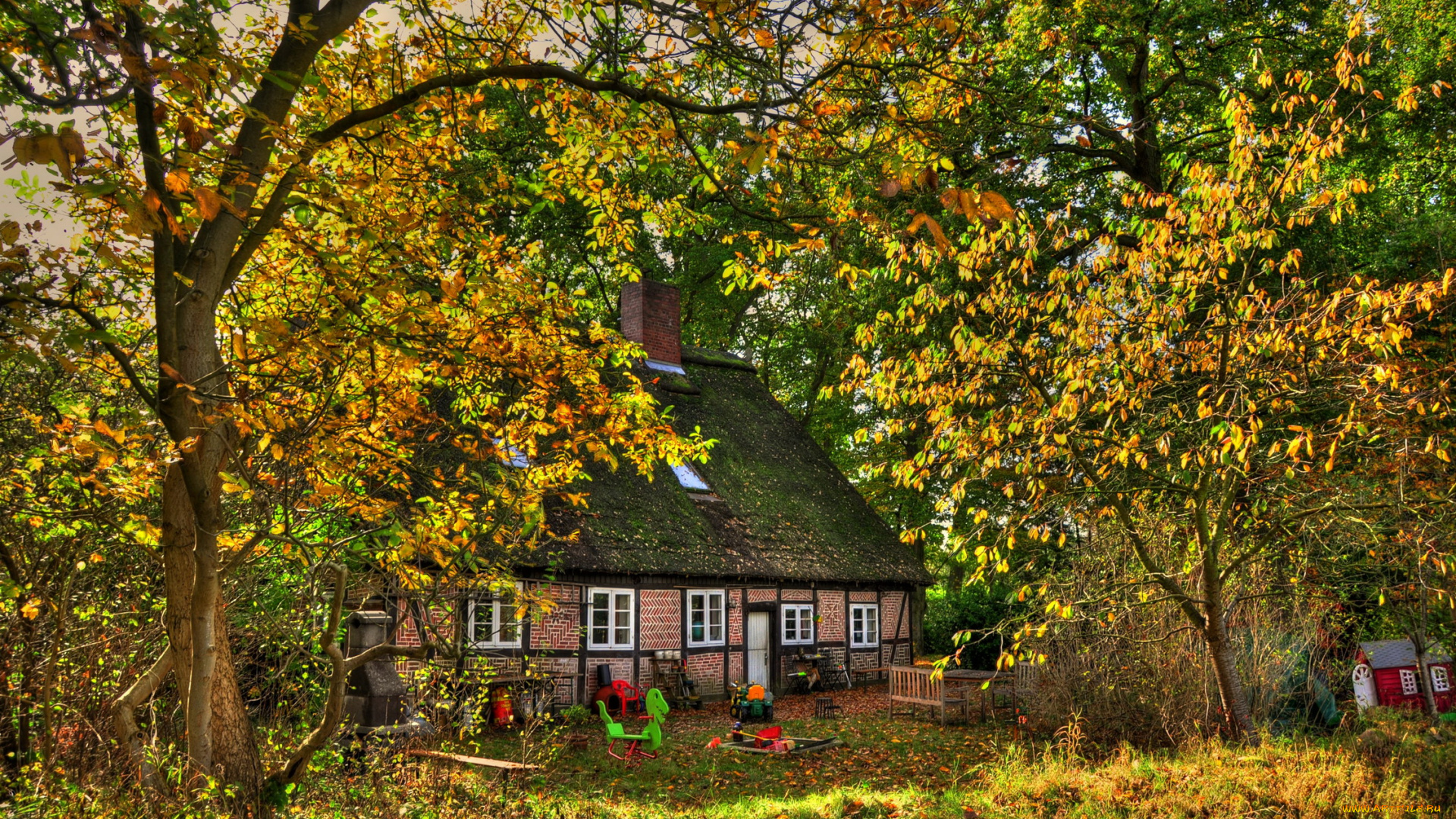 германия, зеветаль, города, здания, дома, дом, парк