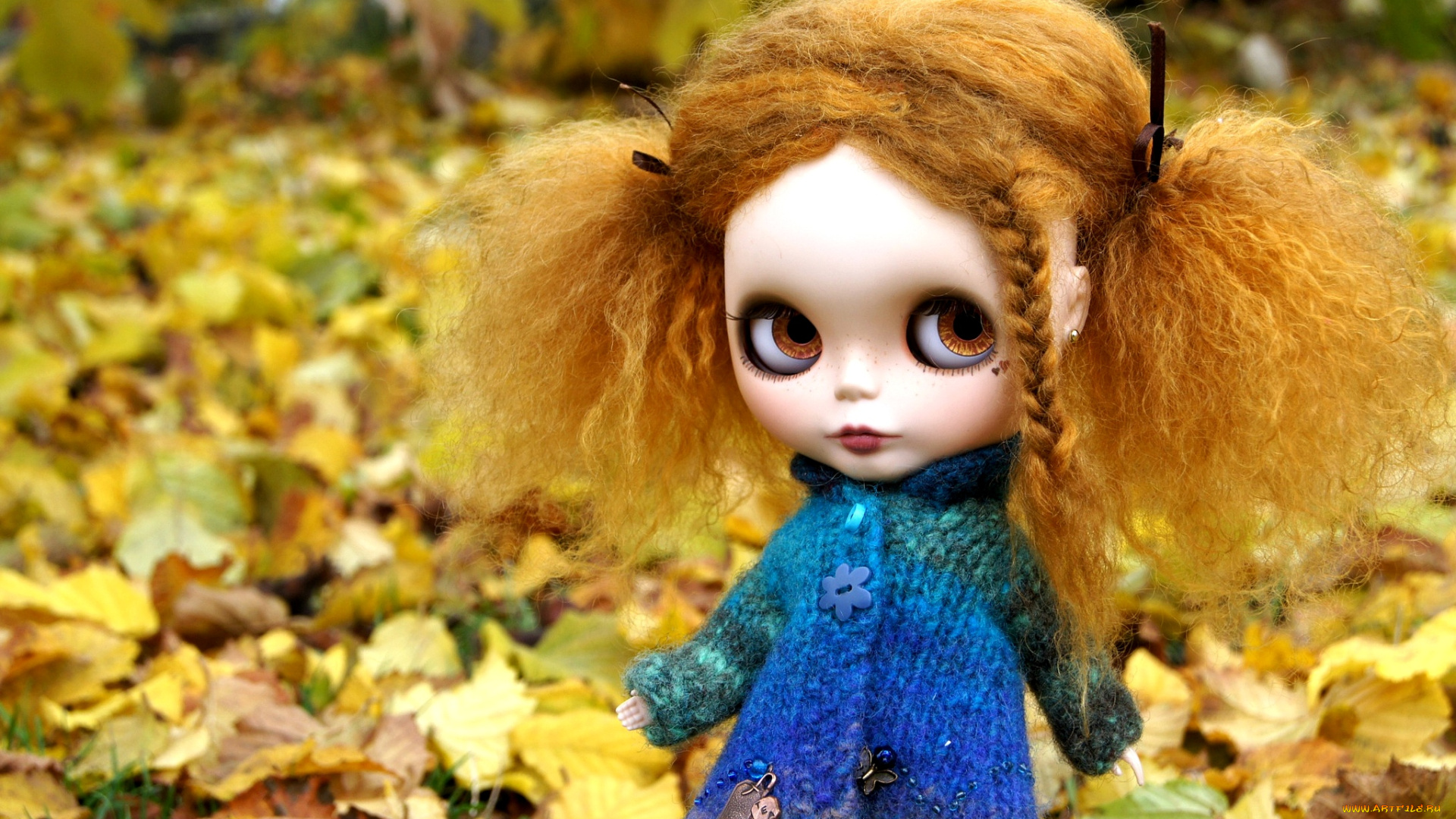 разное, игрушки, осень, кукла