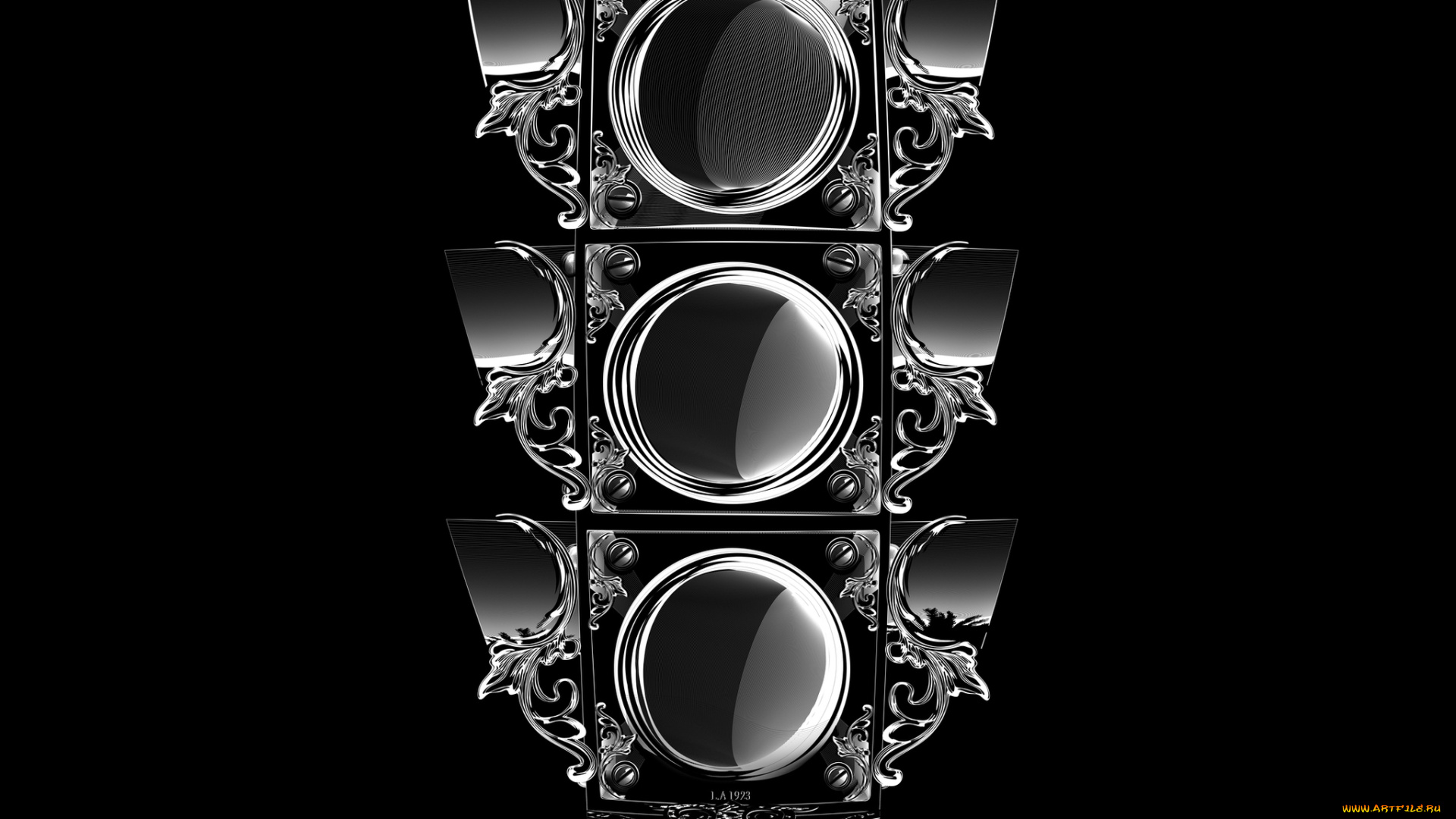 3д, графика, modeling, моделирование, светофор