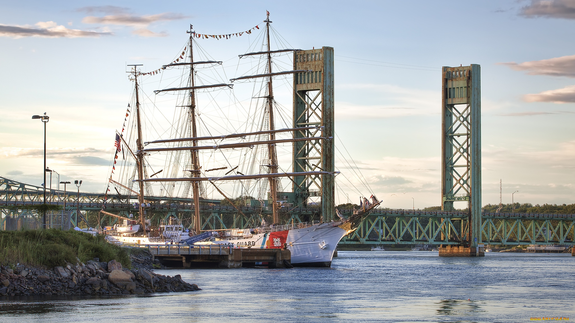 корабли, парусники, мачты