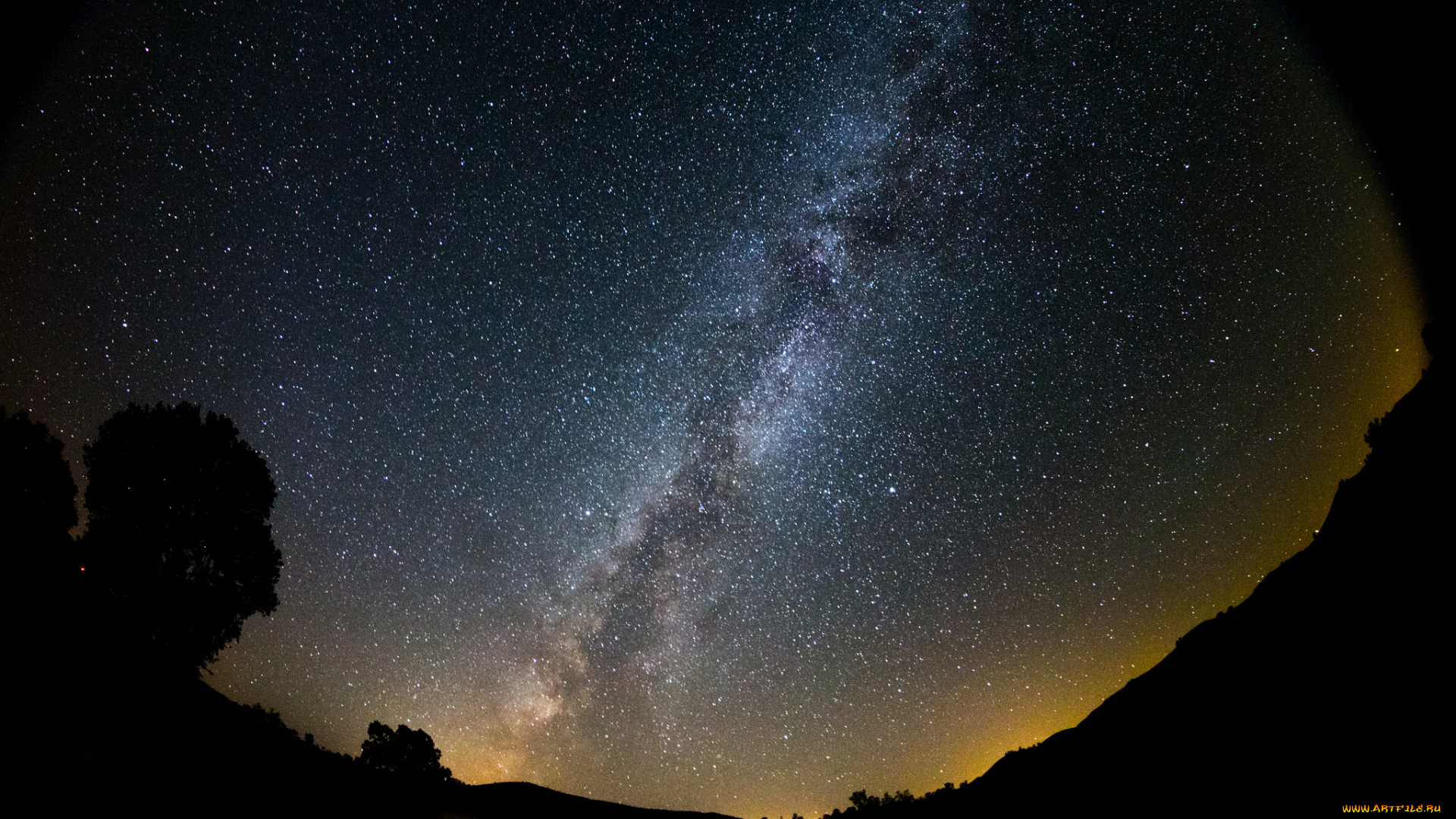 космос, галактики, туманности, млечный, путь, звезды, небо