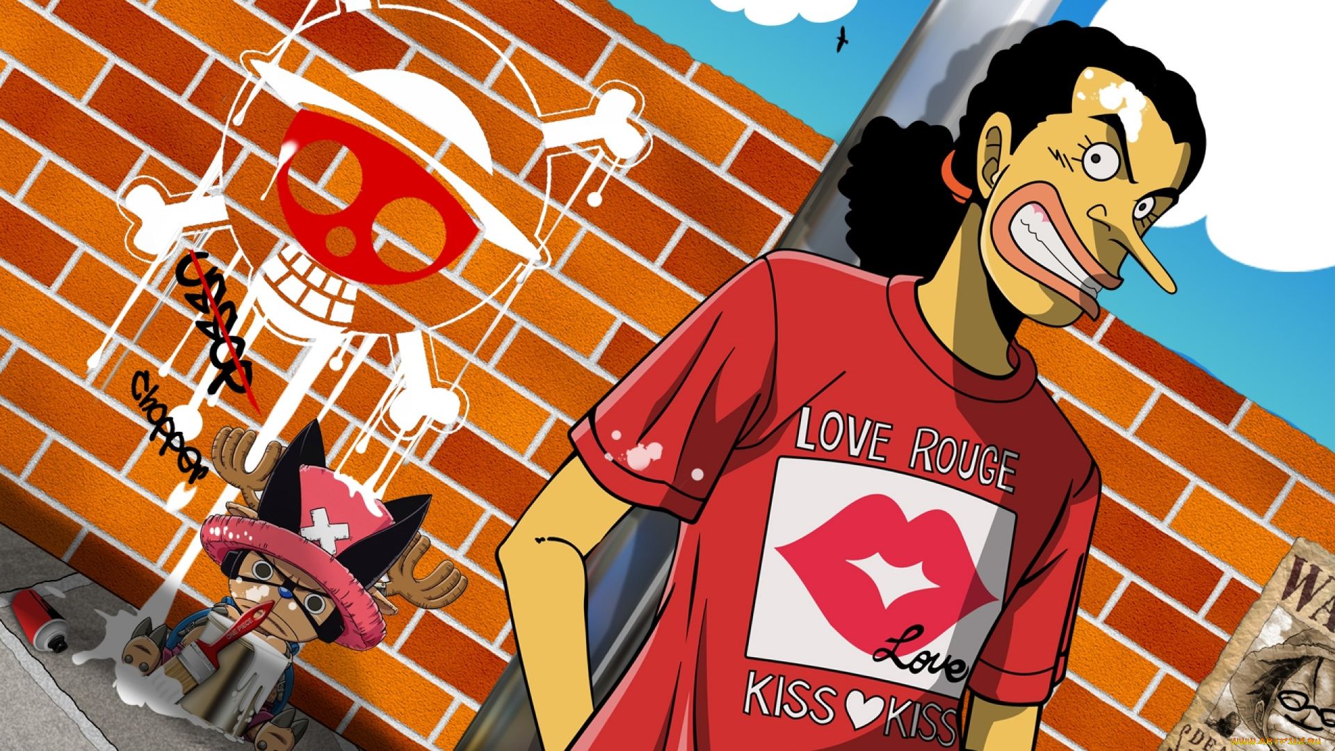 piece, one, улыбка, chopper, usopp