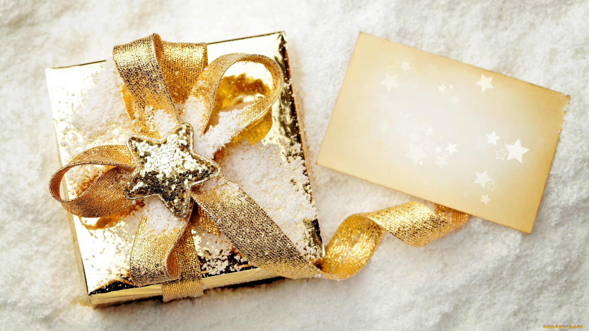 праздничные, подарки, коробочки, записка, звездочка, снег, бант, коробка