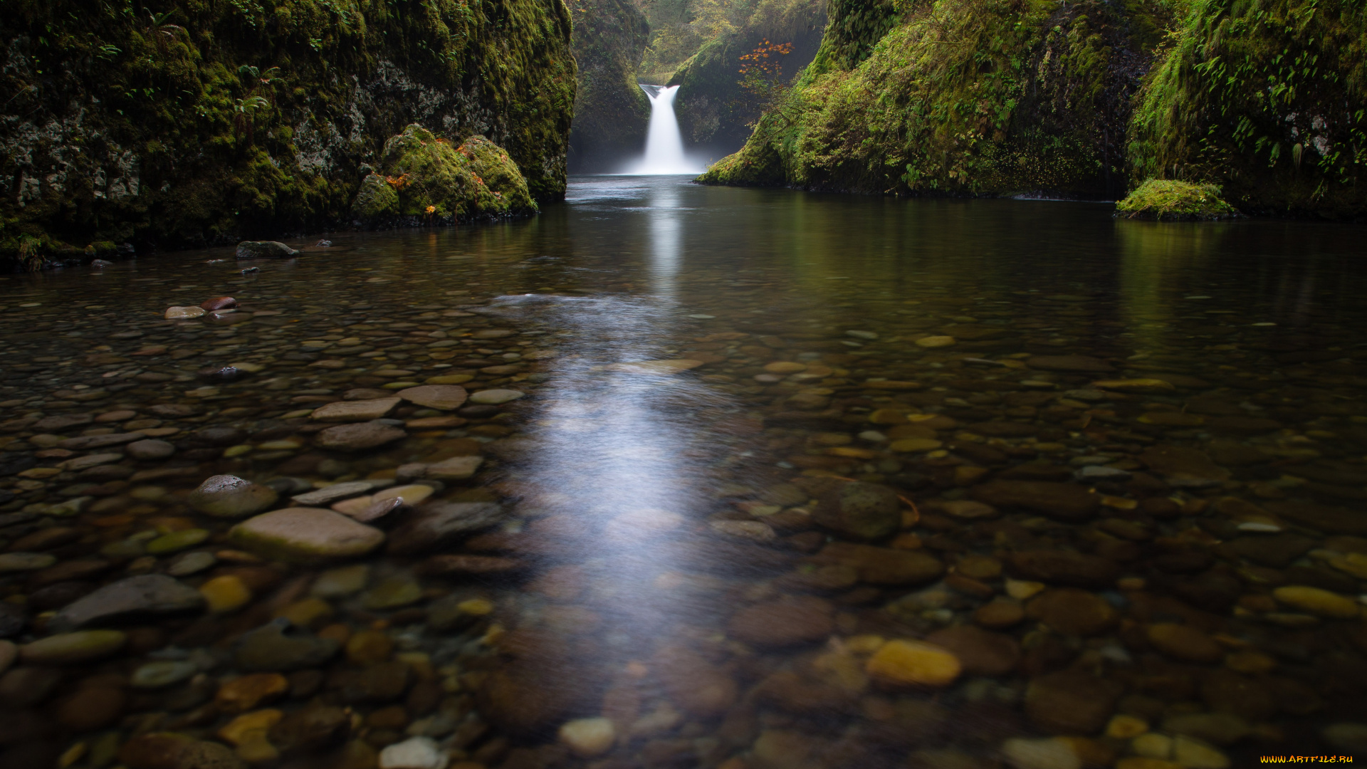 природа, водопады, поток, вода