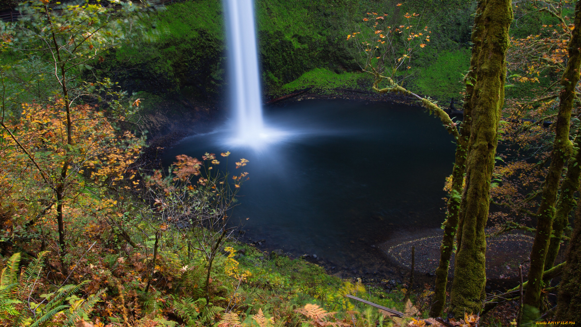 природа, водопады, вода, поток