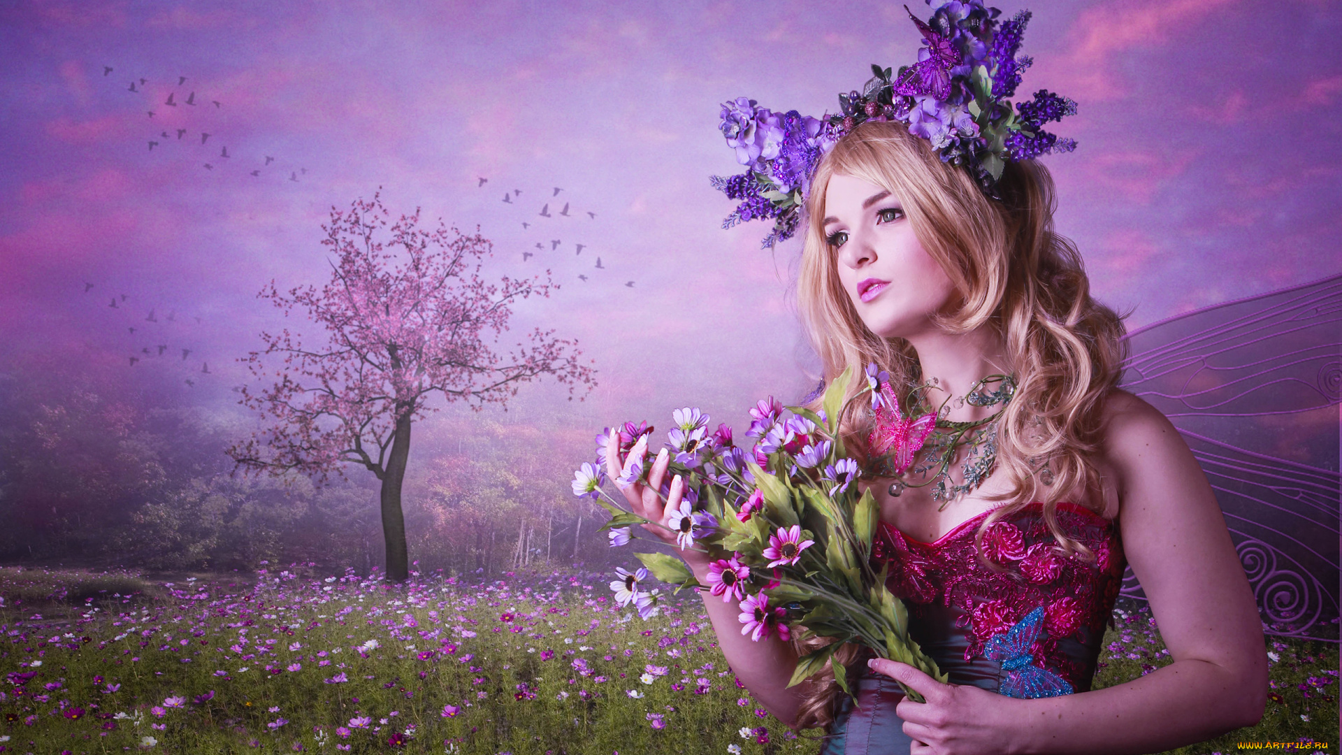 разное, компьютерный, дизайн, цветы