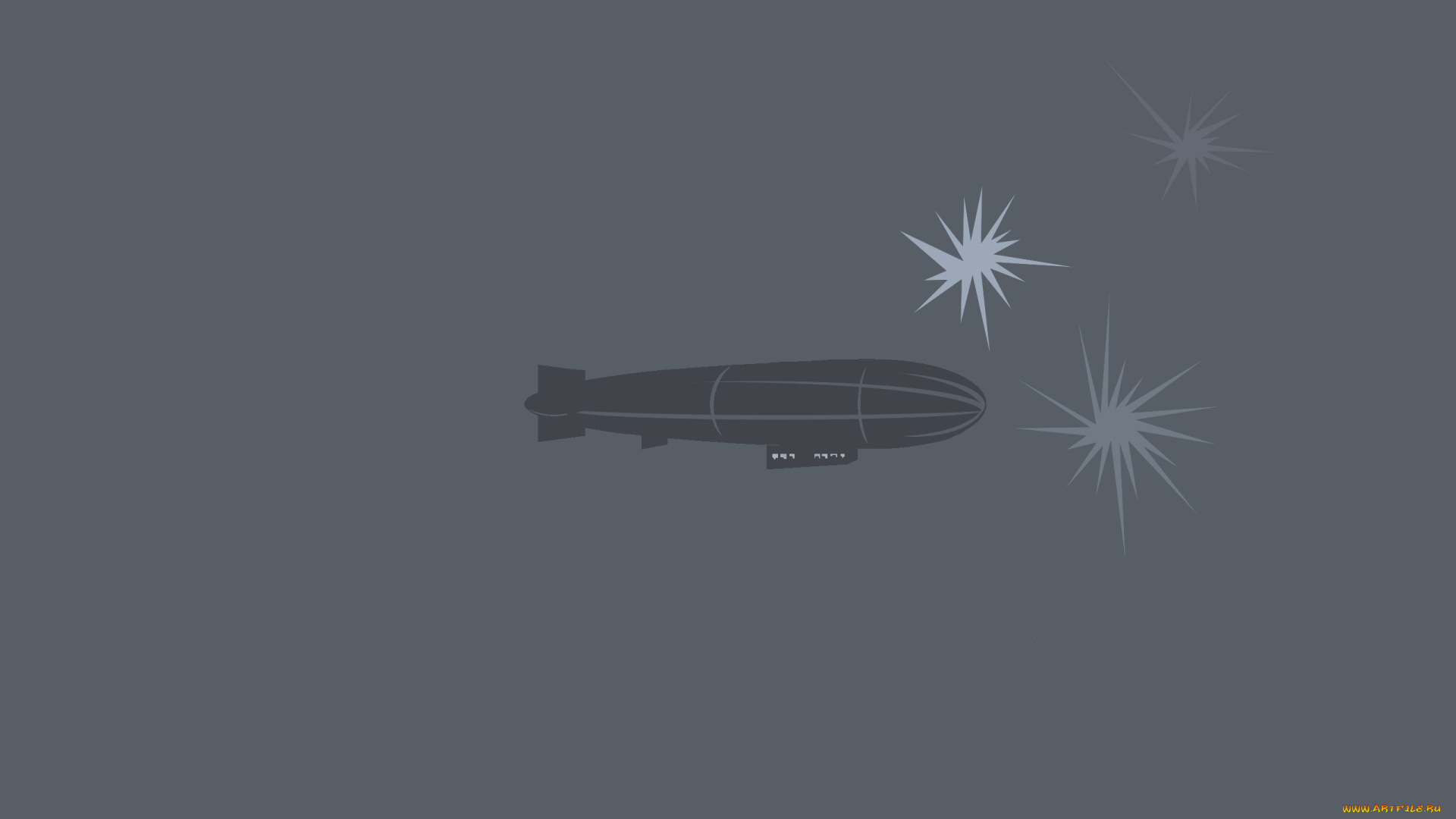 рисованные, минимализм, дирижебль