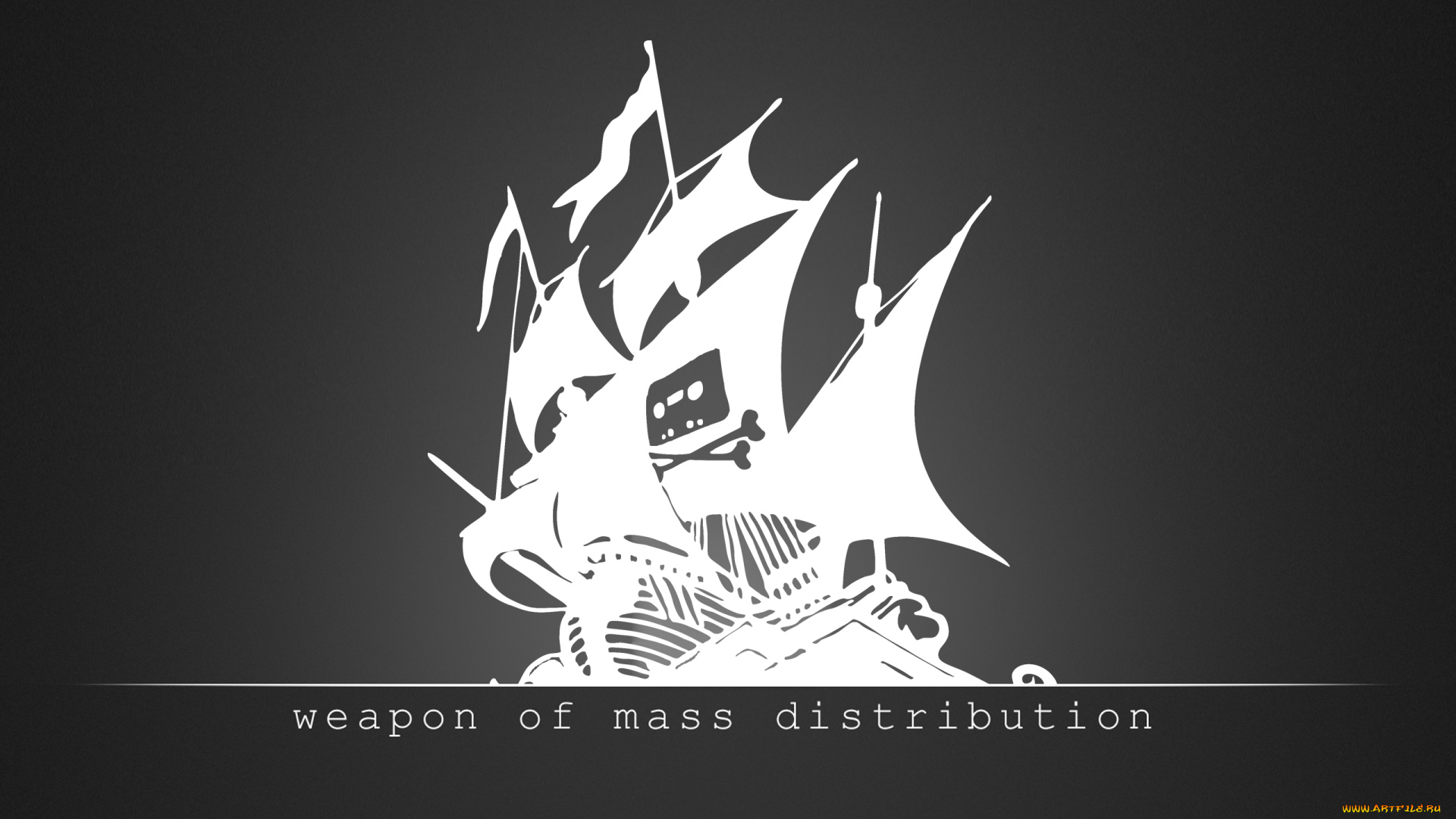 рисованные, минимализм, парусник