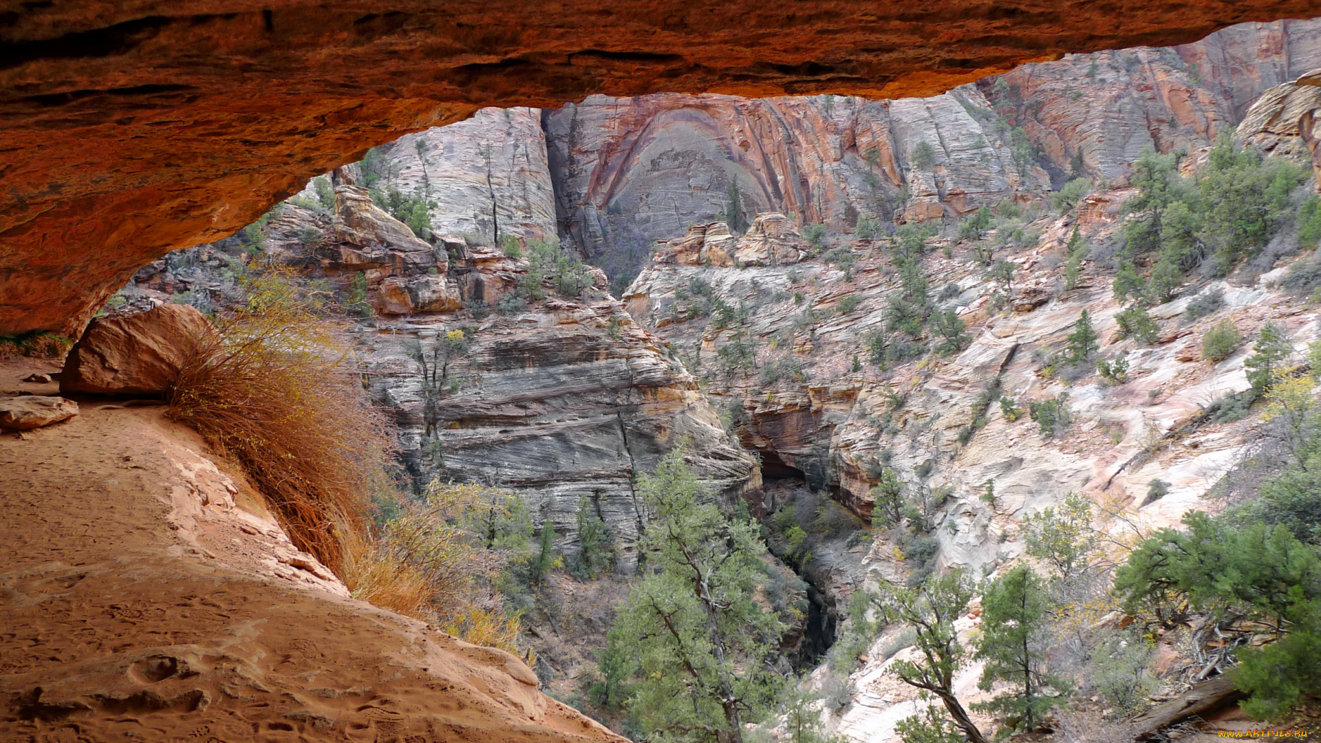 zion, national, park, utah, природа, горы