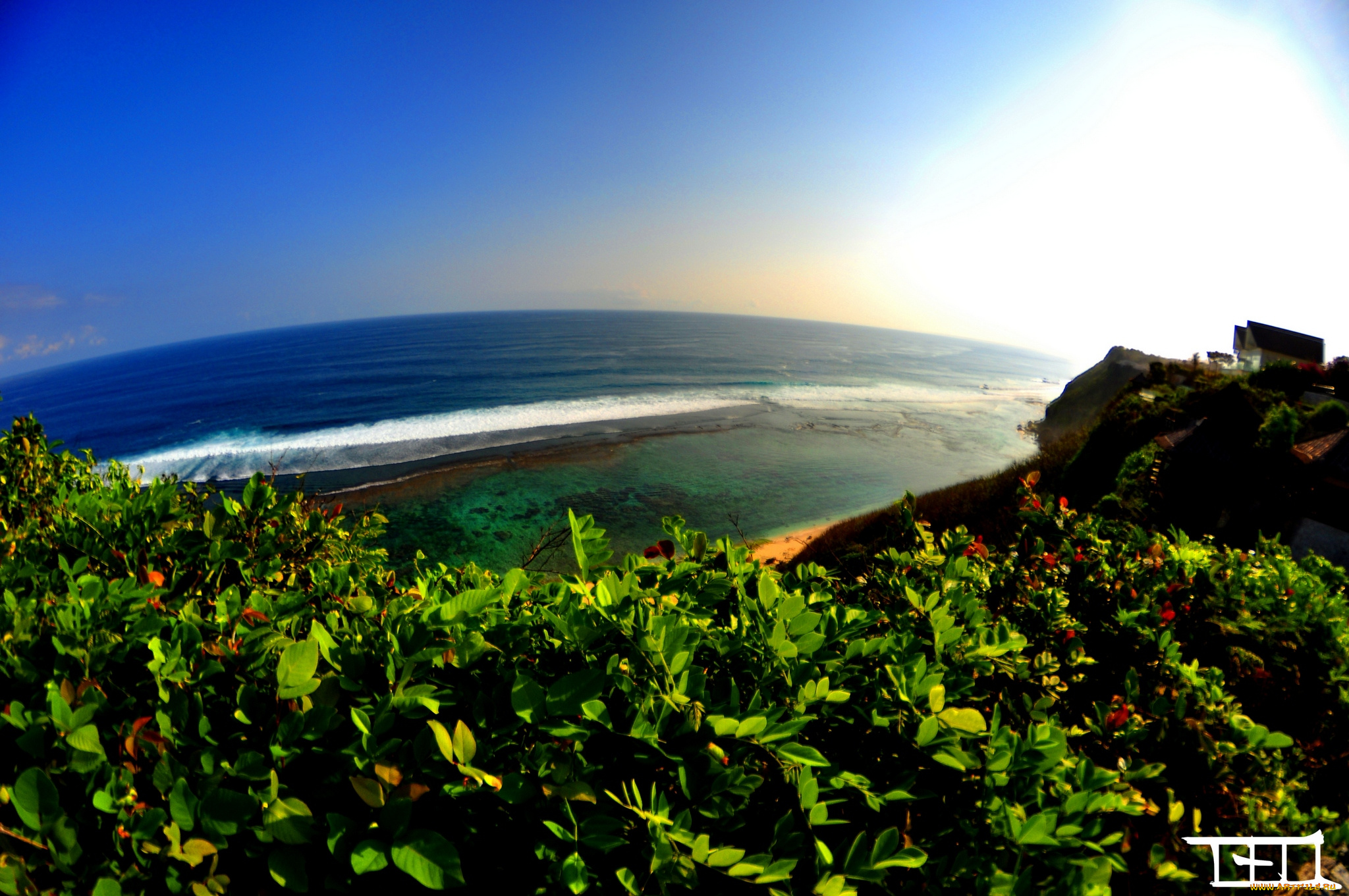 природа, побережье, горизонт