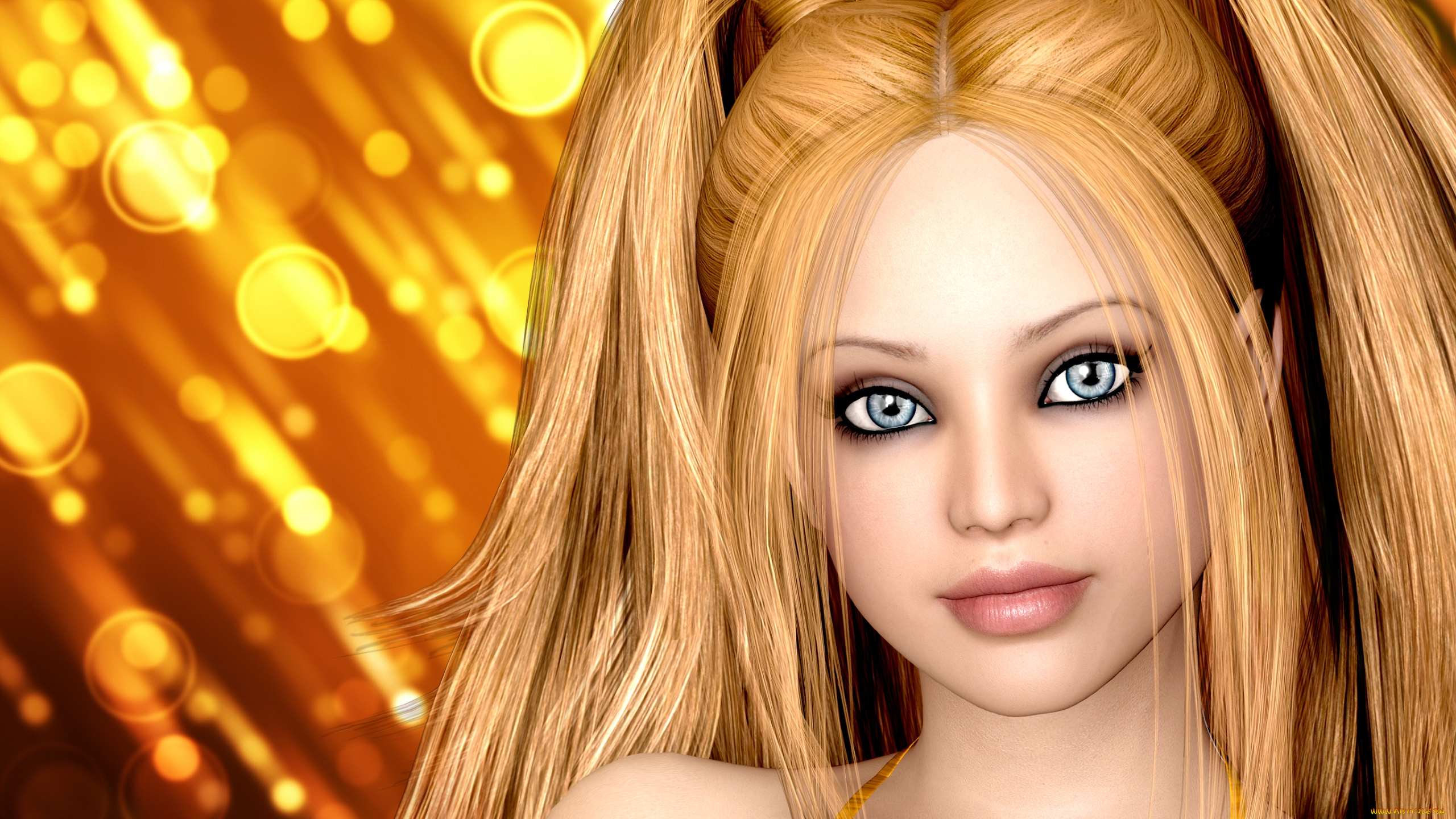 3д, графика, portraits, портрет, лицо, губы, взгляд, глаза