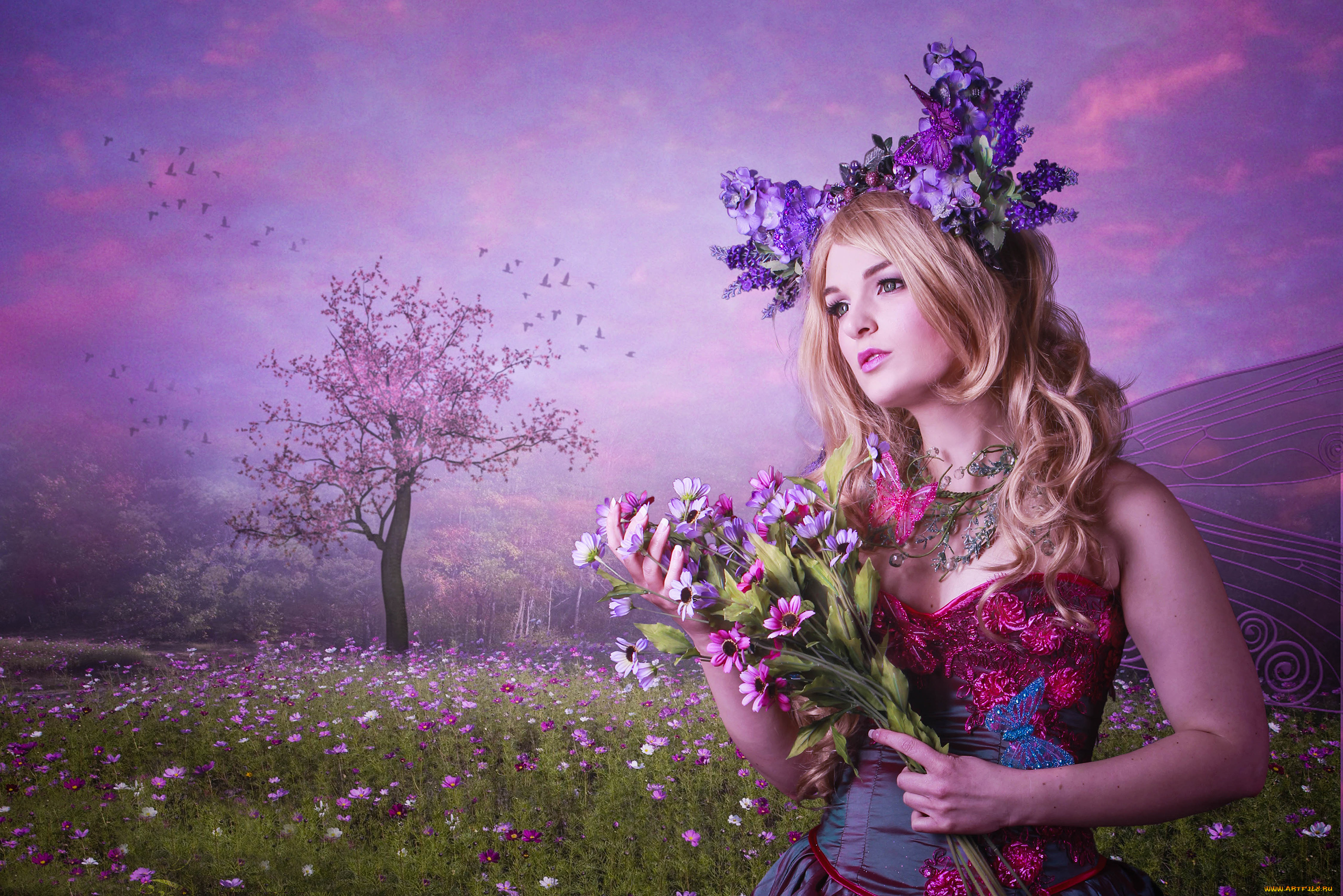 разное, компьютерный, дизайн, цветы