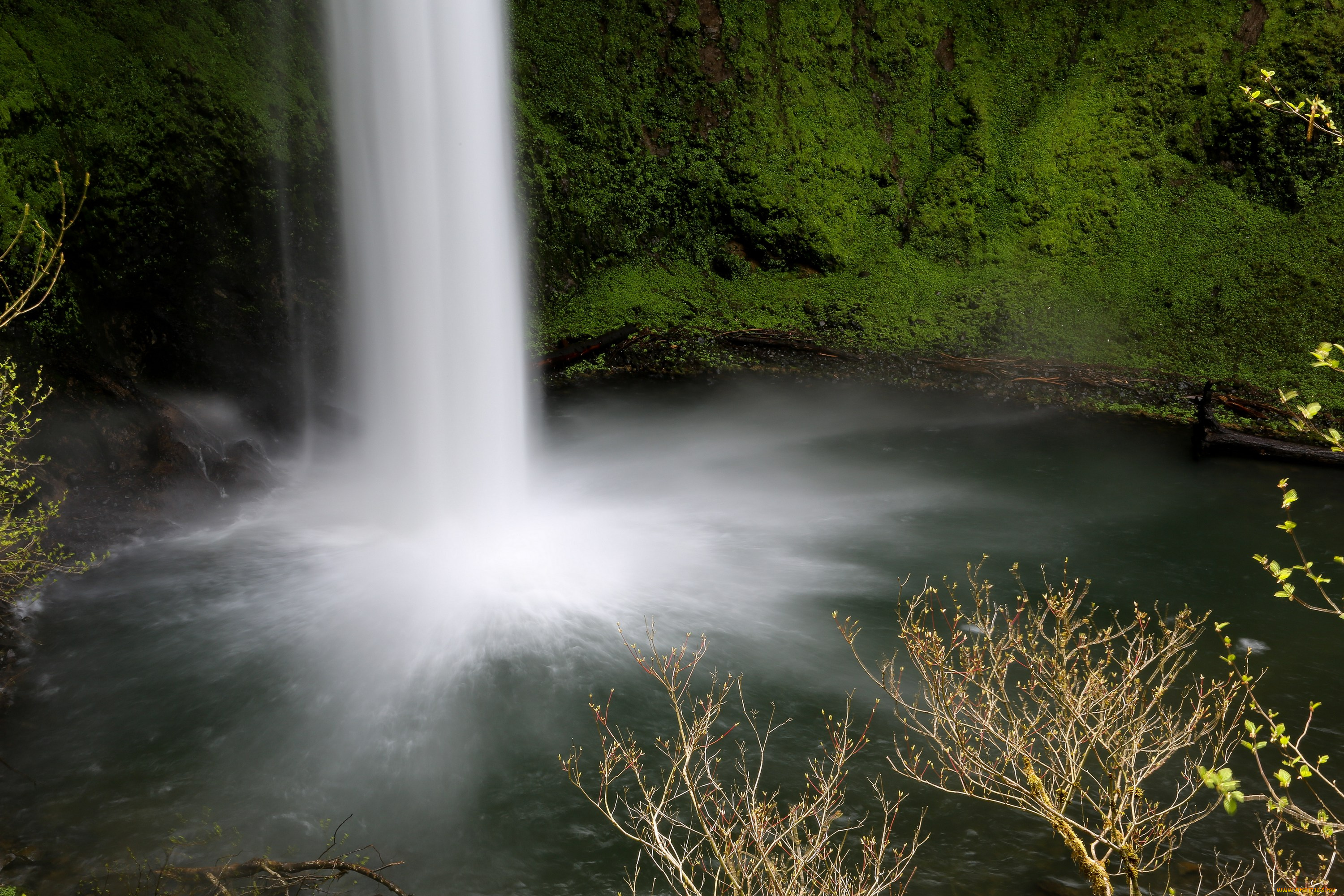 природа, водопады, вода, поток