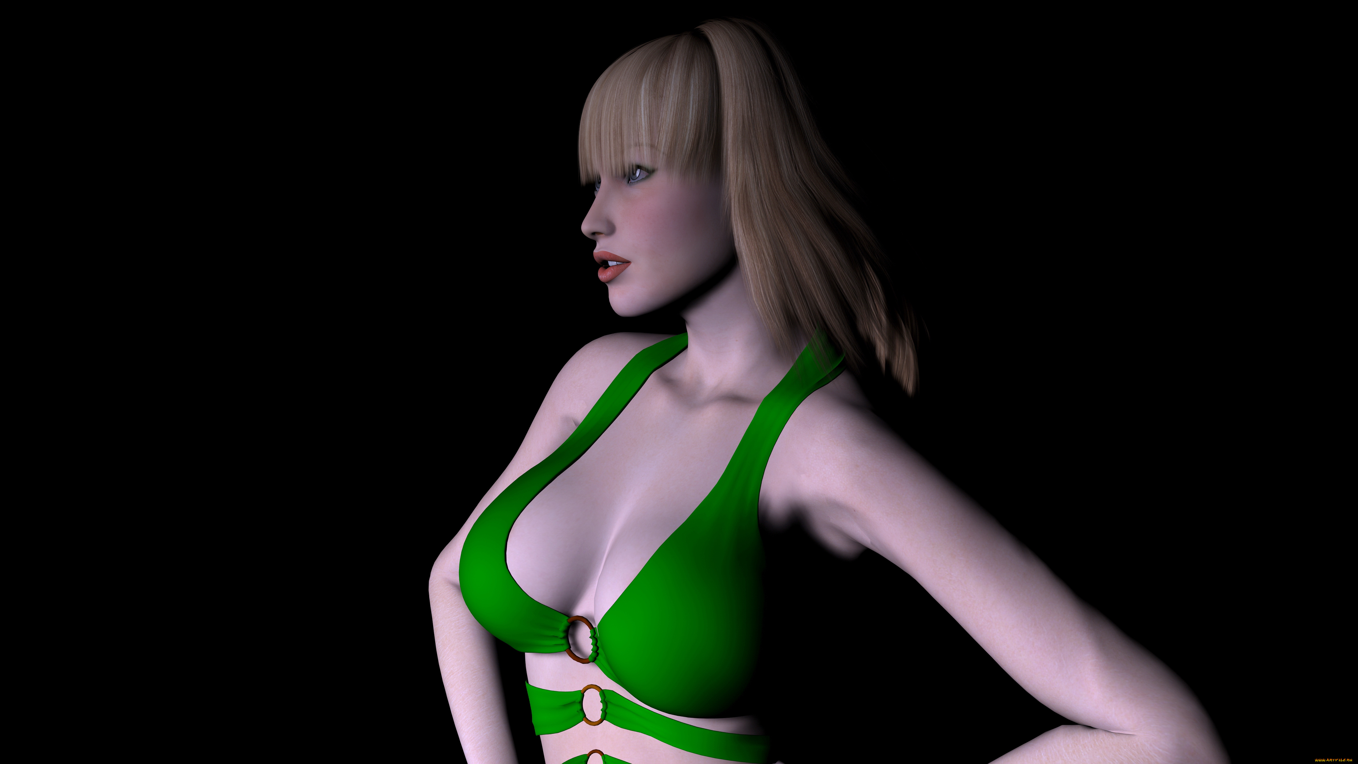 3д, графика, people, люди, лифчик, взгляд, девушка