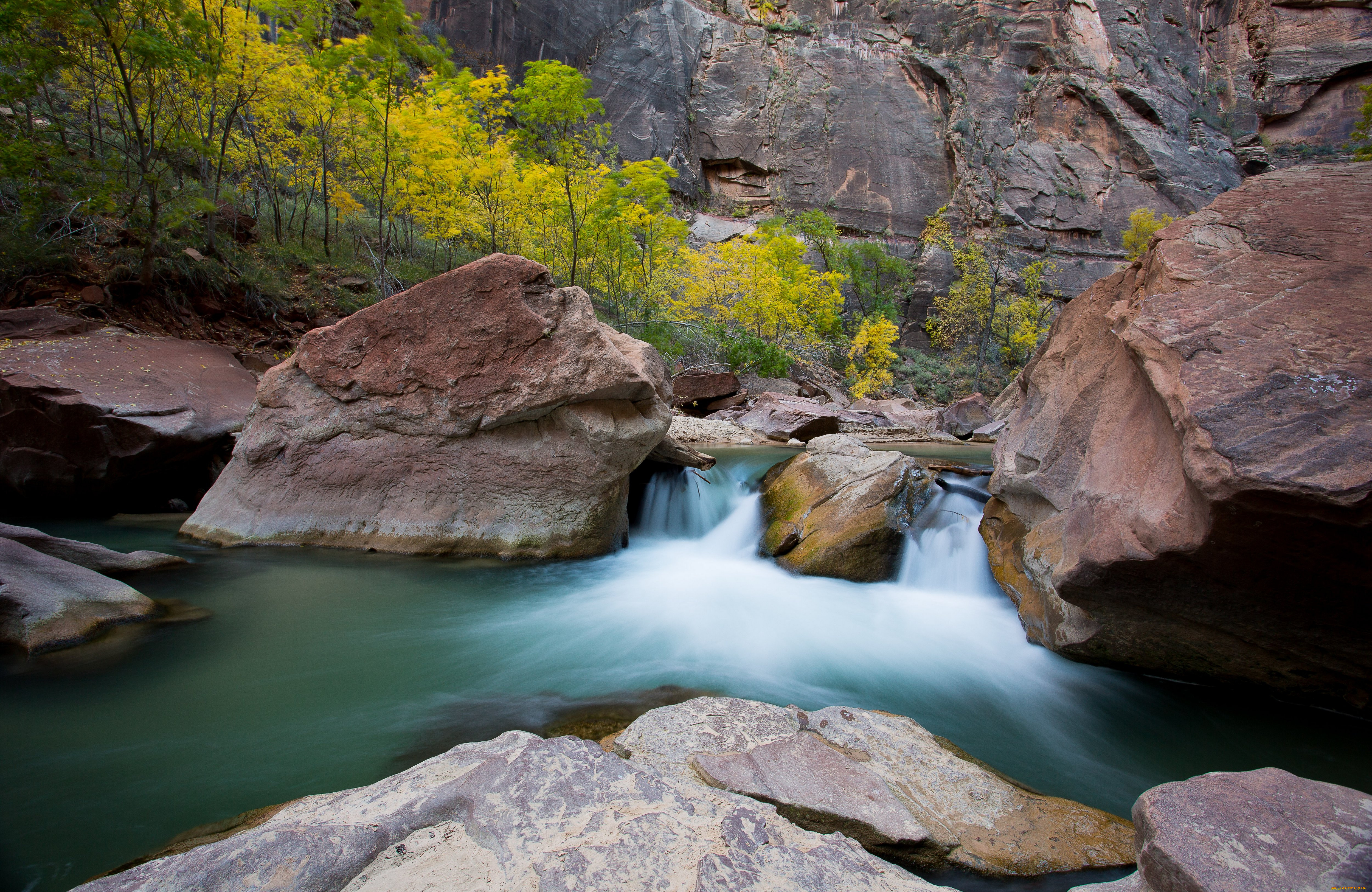 природа, реки, озера, вода, поток