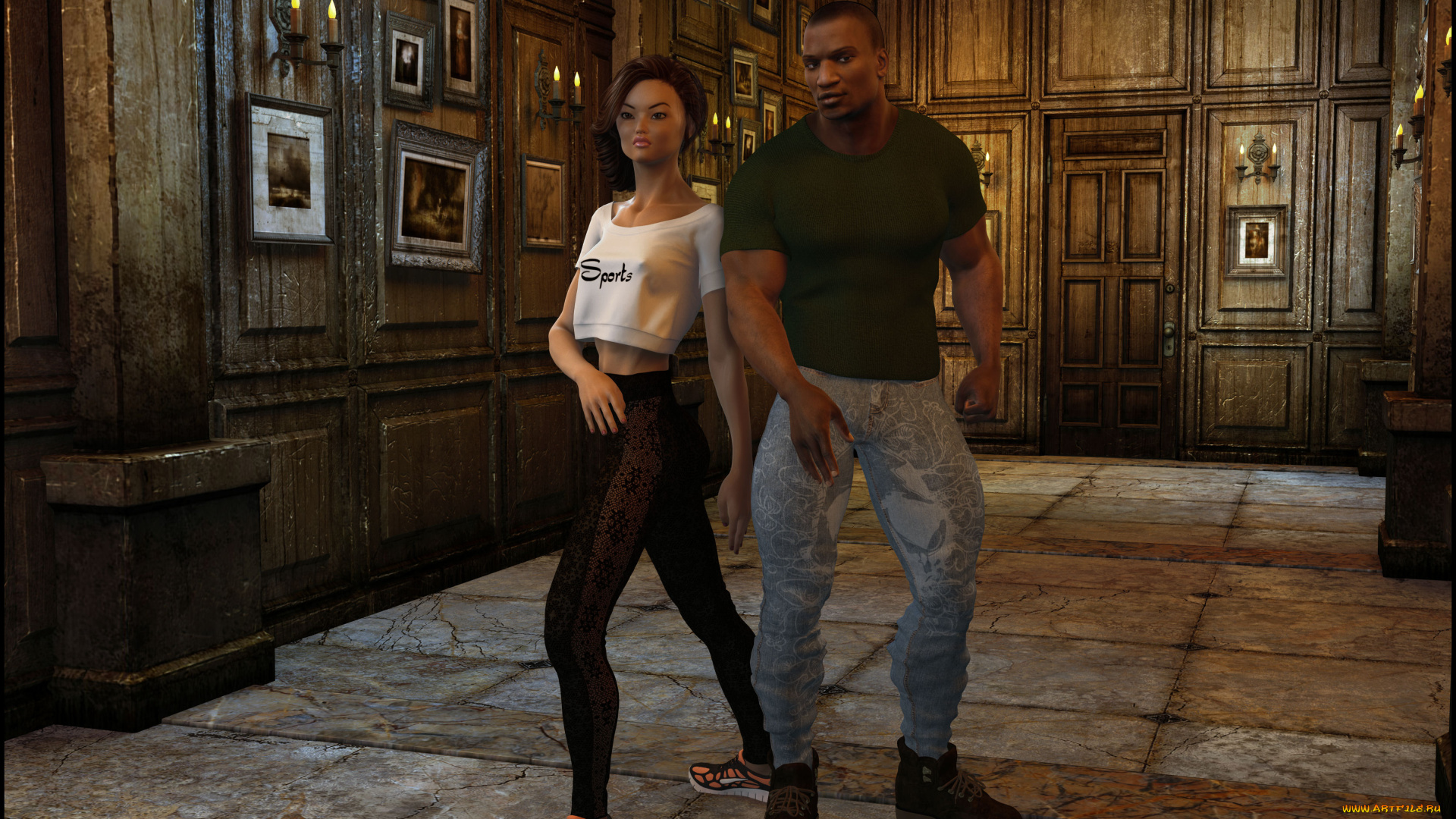 3д, графика, люди, , people, взгляд, девушка, мужчина