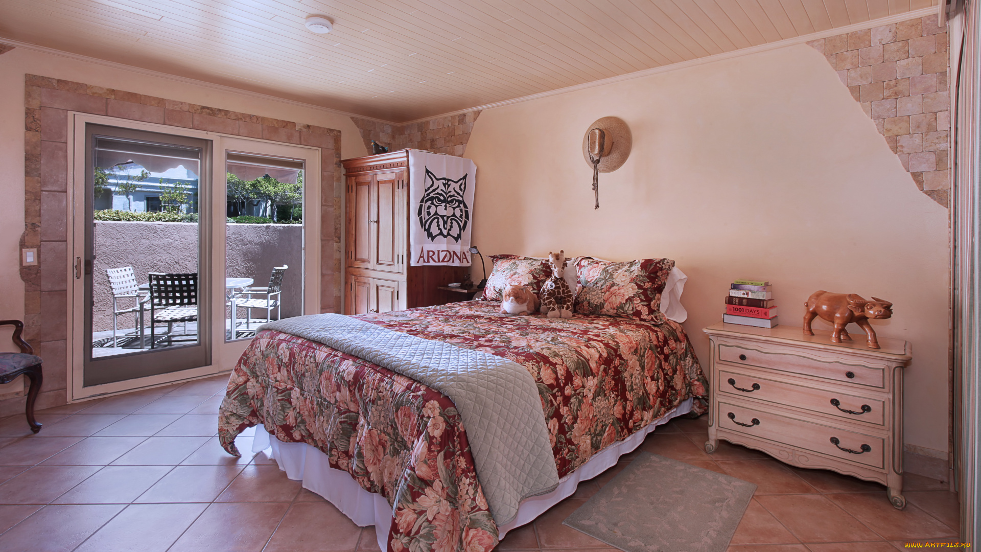 интерьер, спальня, постель, кровать