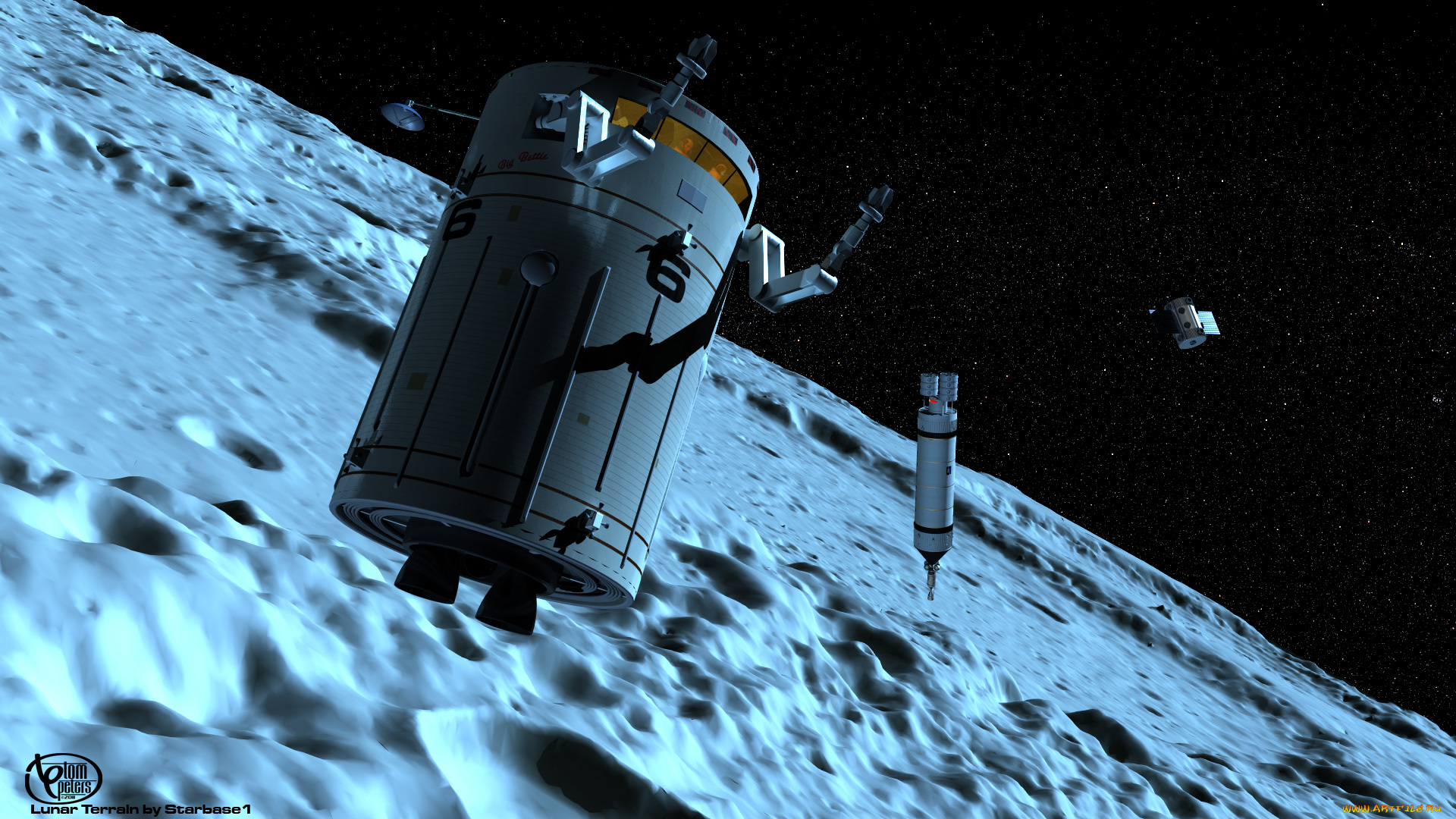 космос, арт, космический, корабль, вселенная, звезды