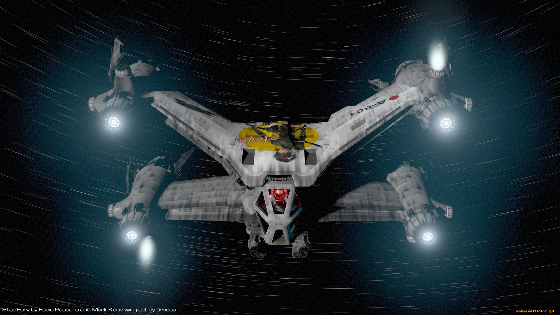 космос, арт, вселенная, звезды, космический, корабль