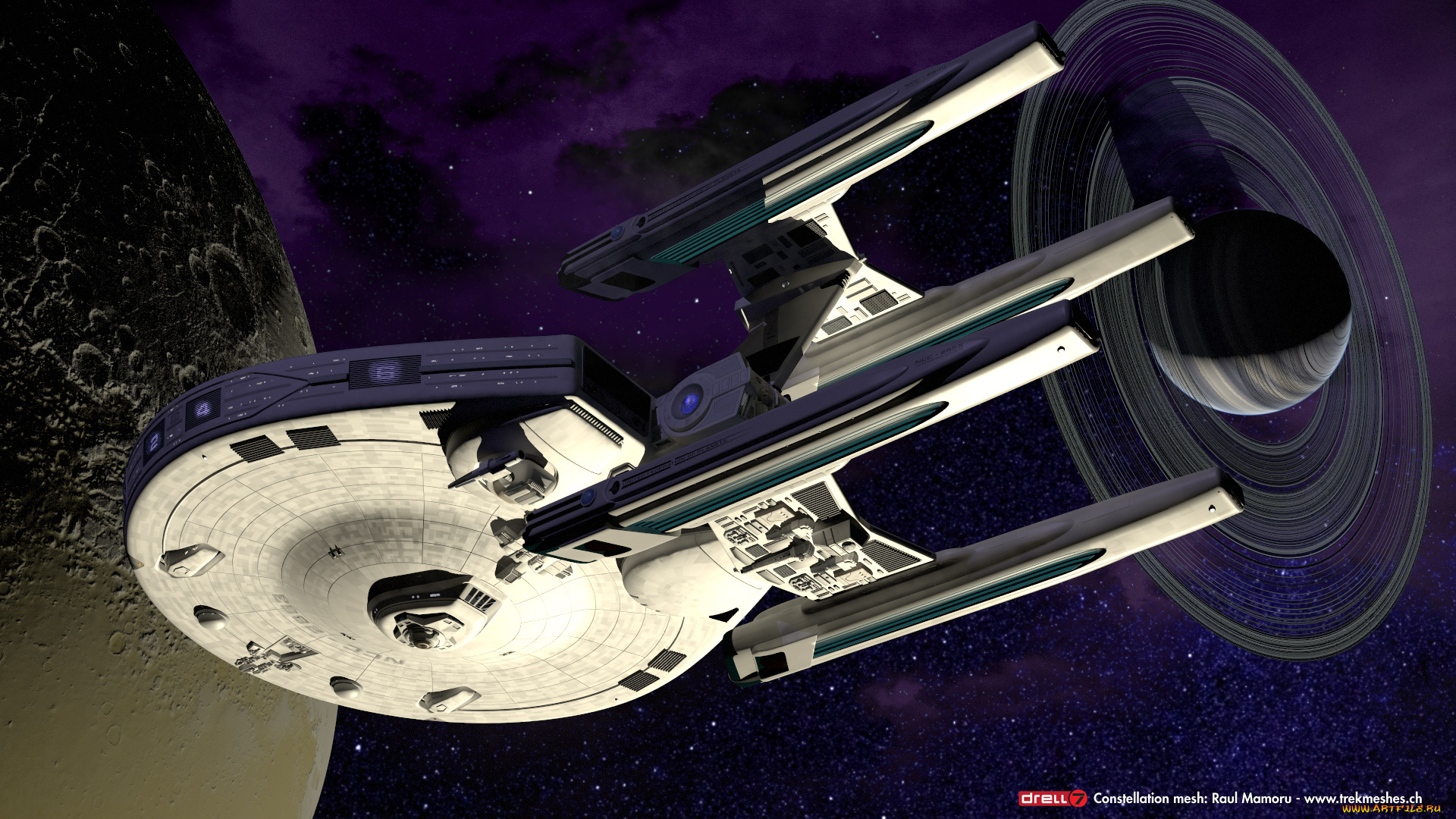 космос, арт, звезды, космический, корабль, вселенная